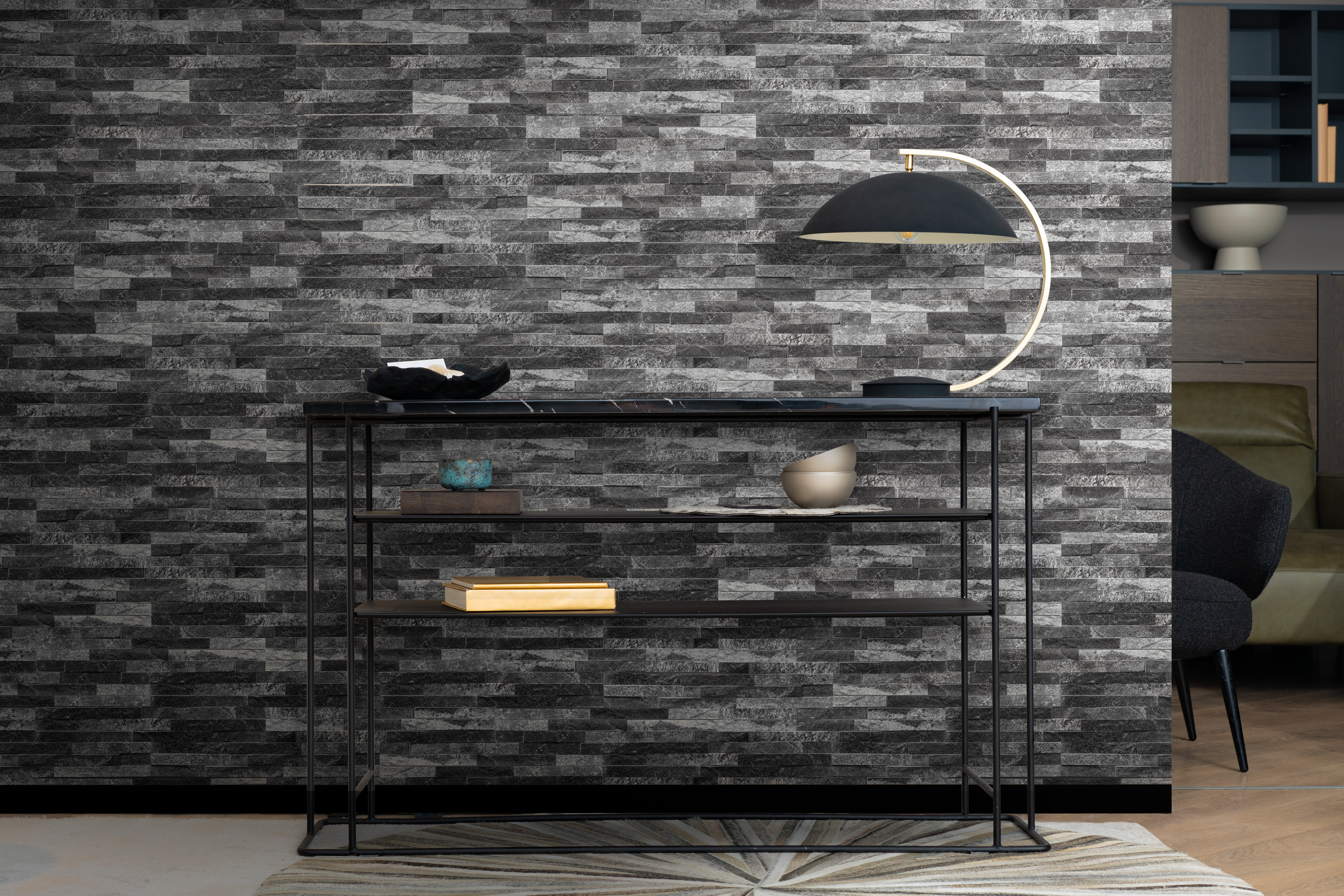 Kamień elewacyjny dekoracyjny betonowy Mont Blanc Nero 0.44 m2 Max-Stone - 6
