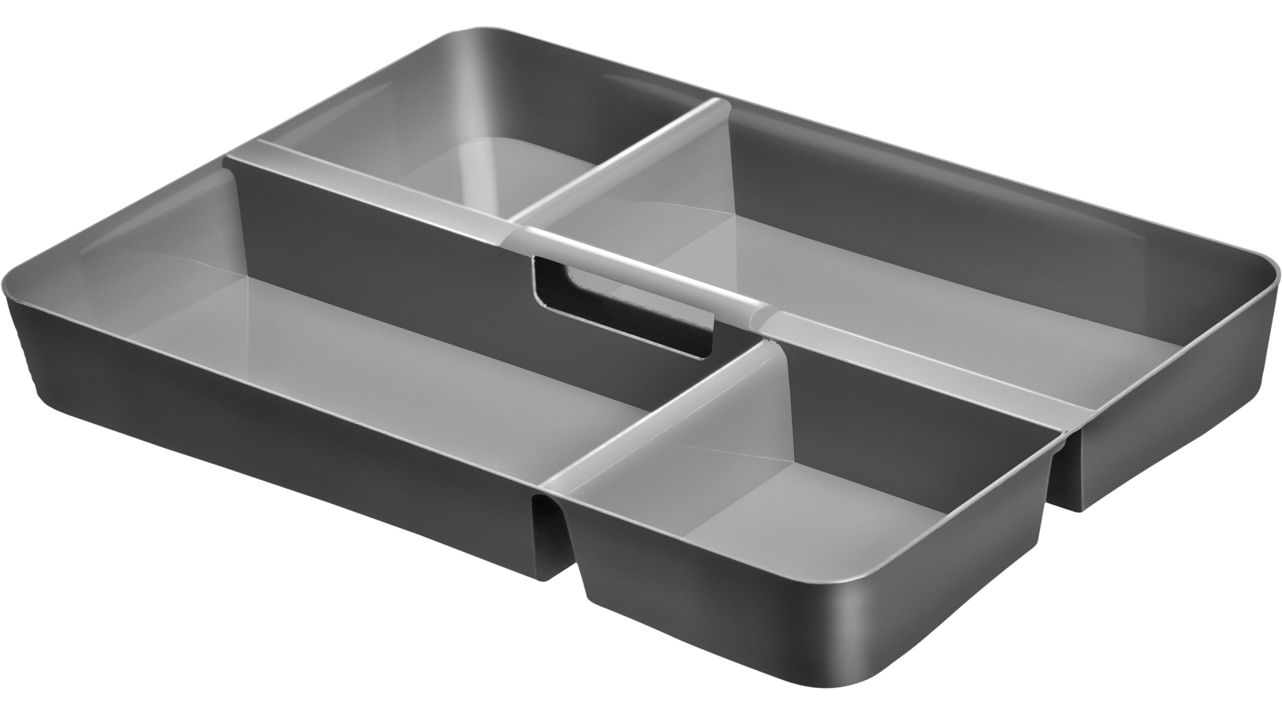 Wkład do pojemników i szuflad 26 x 17 cm szary Spaceo