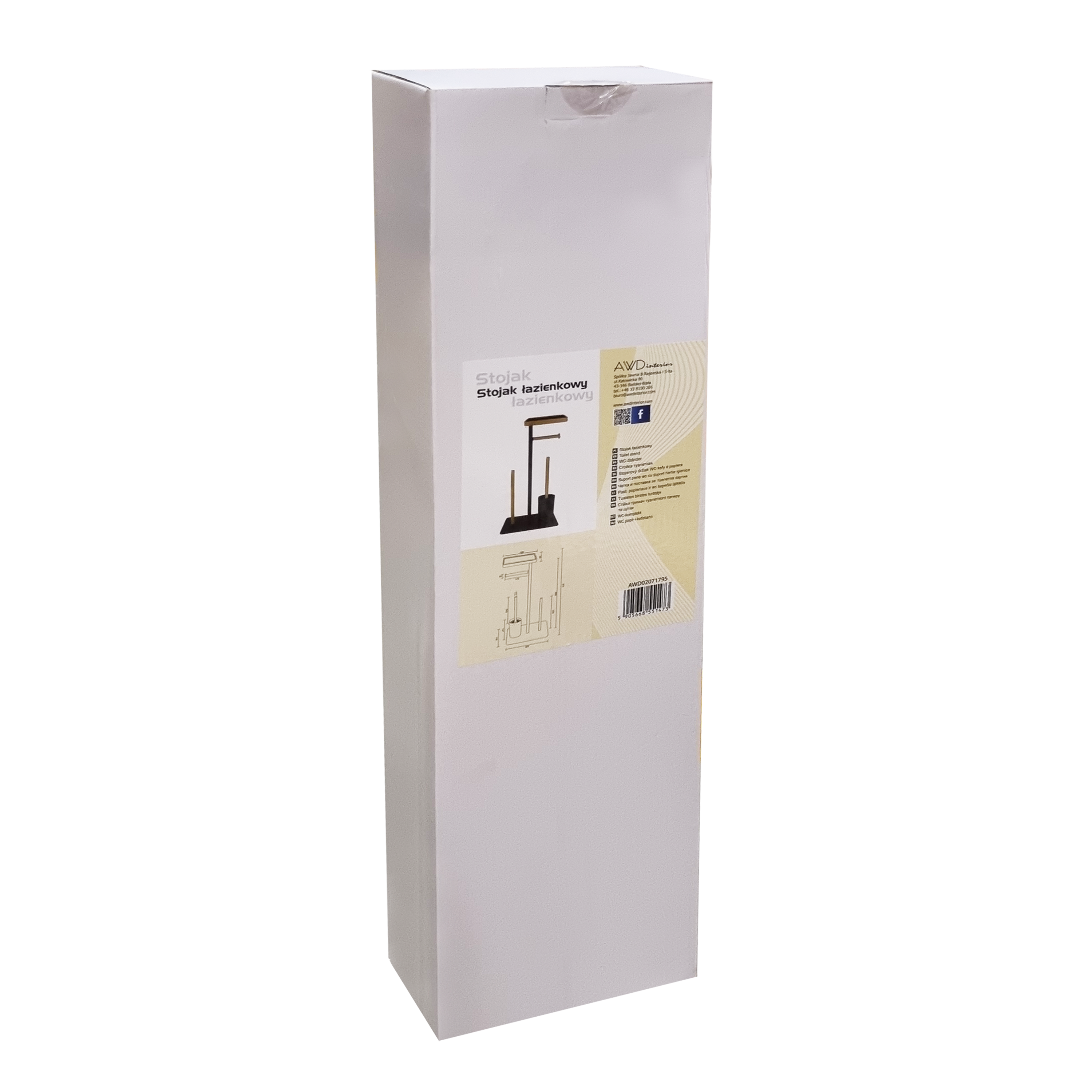 Stojak na papier toaletowy i szczotkę AWD02071795 Awd Interior - 2