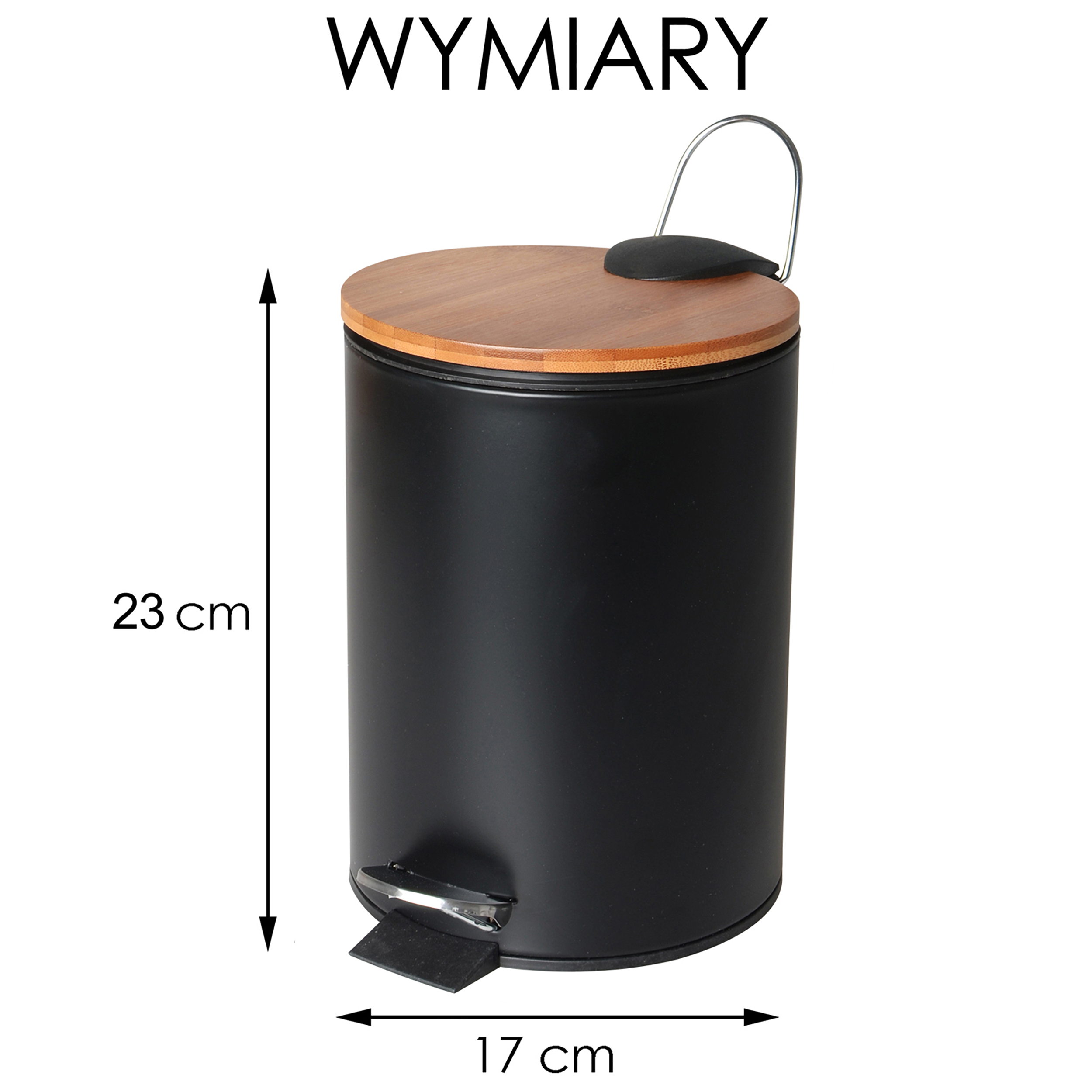 Łazienkowy kosz na śmieci VINI YOKA 3L CENTER PLUS - 4