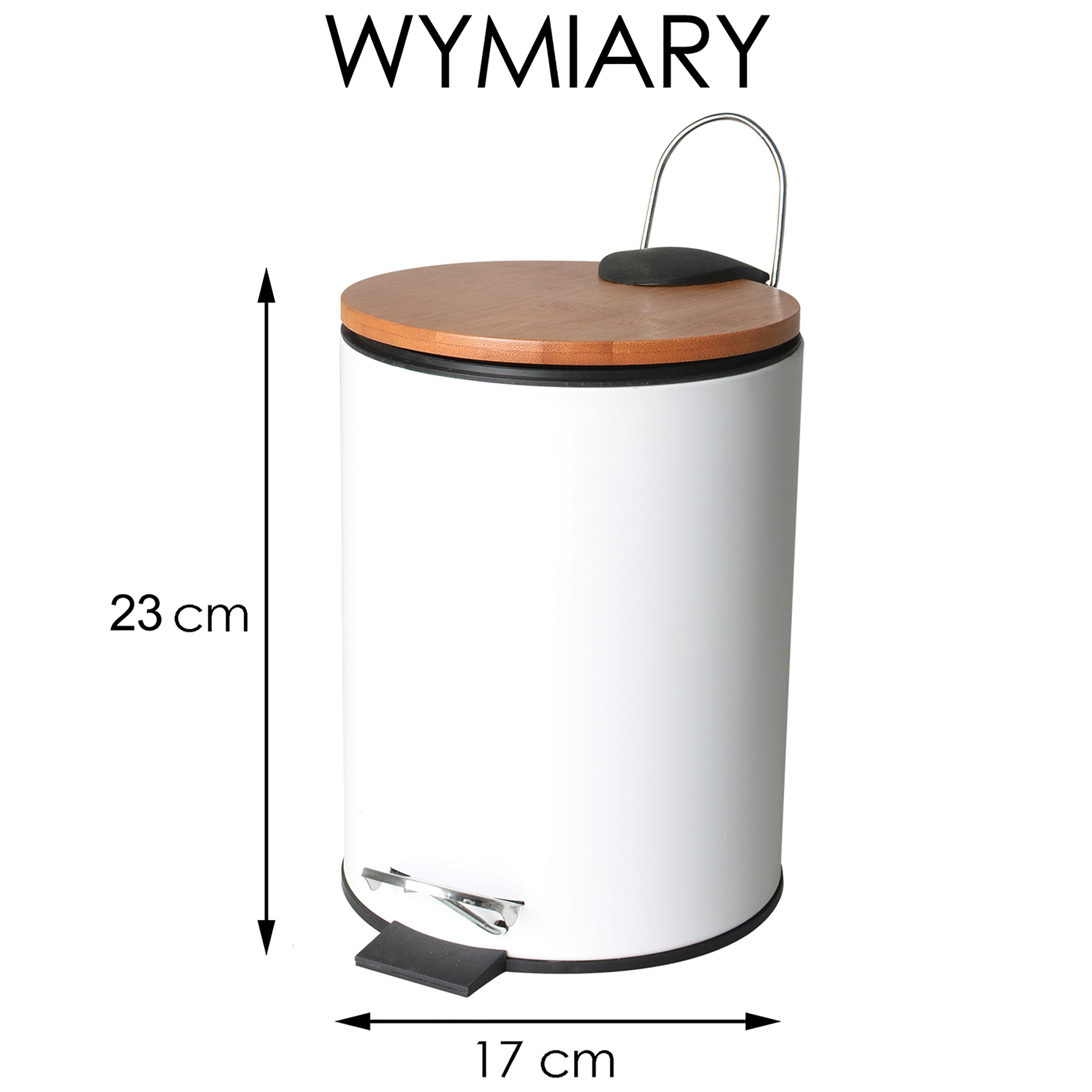 Łazienkowy kosz na śmieci VINI YOKA 3L CENTER PLUS - 4