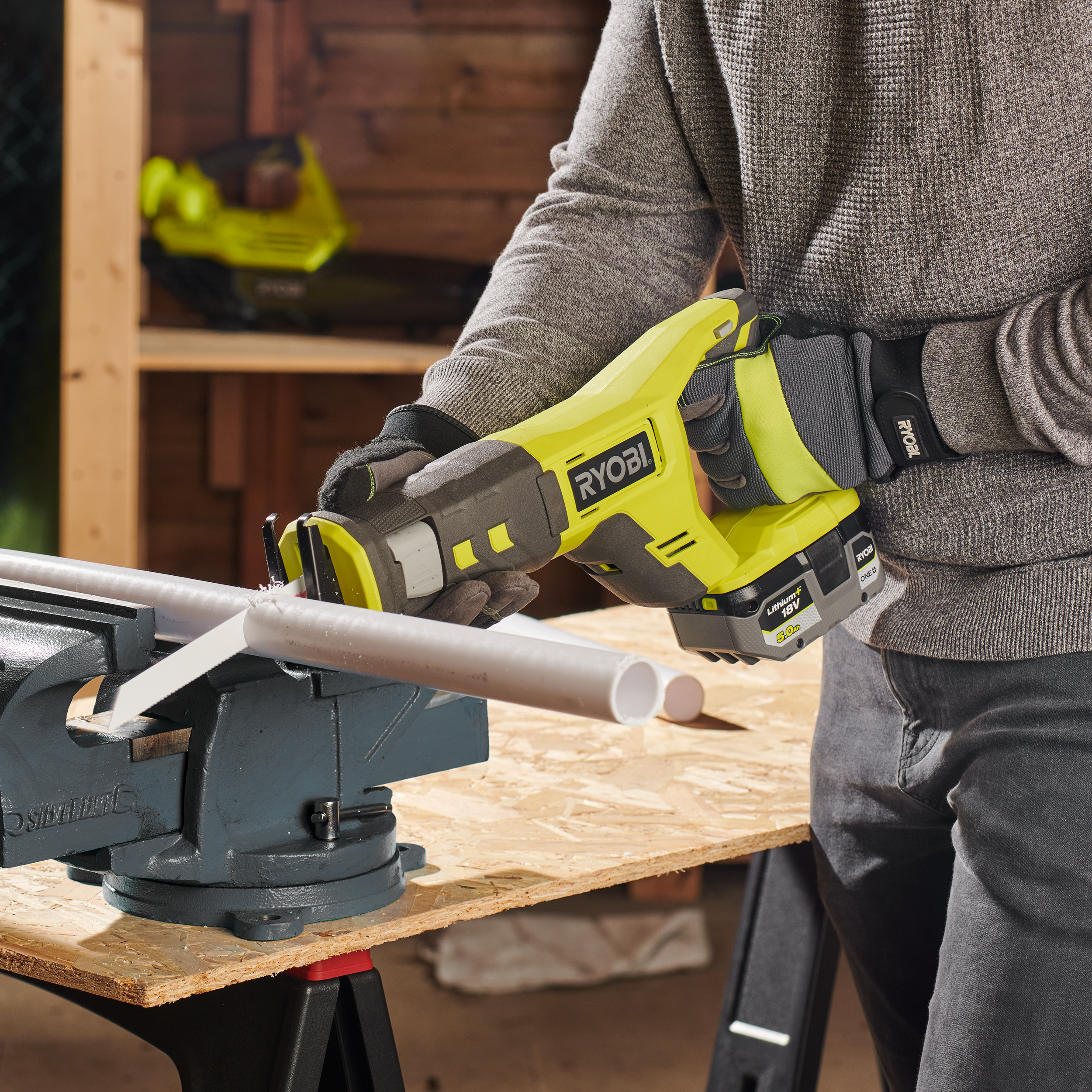 Piła szablasta akumulatorowa Ryobi One+ RRS18-0 26mm 18V - 8