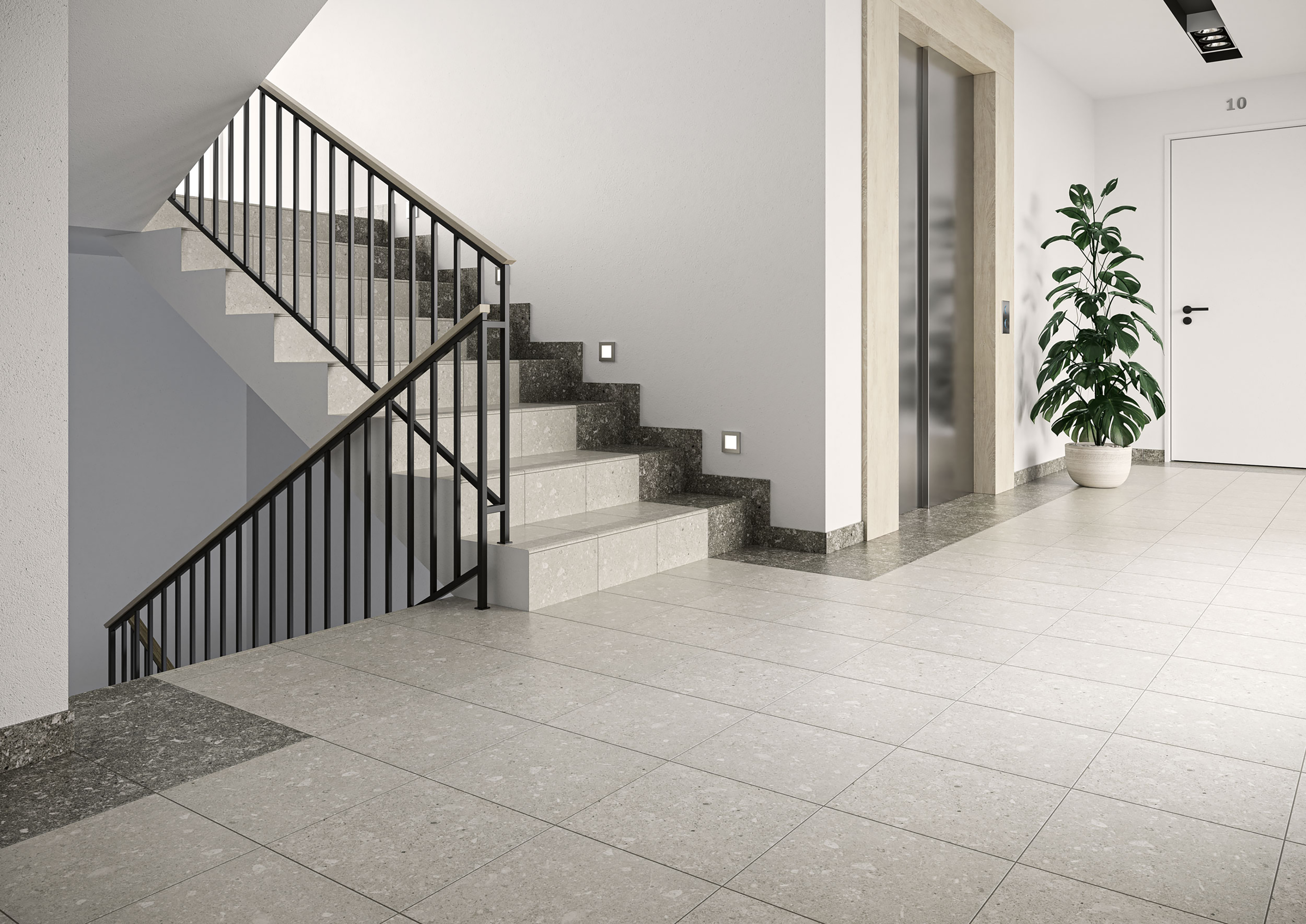 Gres szkliwiony Rockstar 2 Grafit 30x30 Ceramika Paradyż - 2