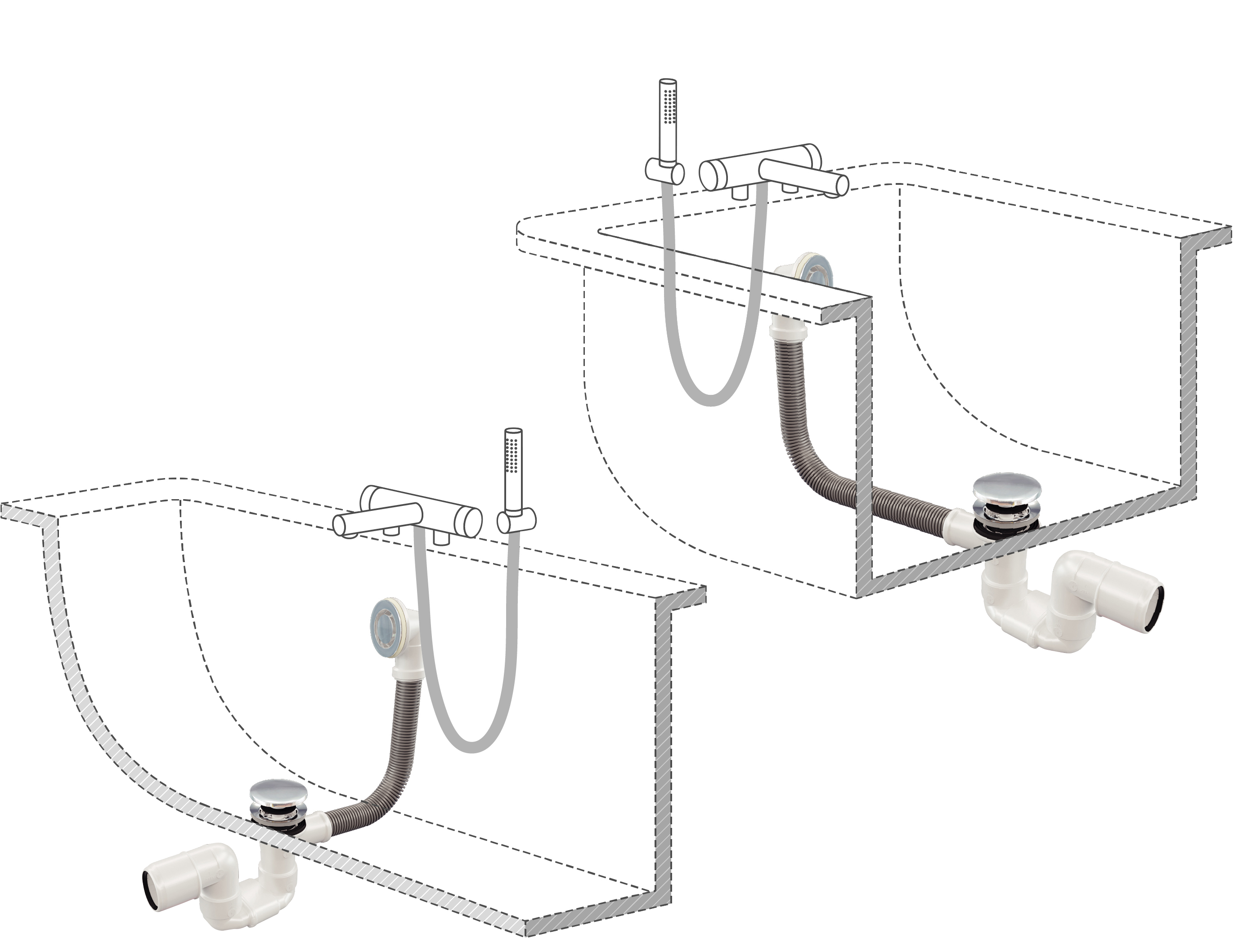 Syfon wanny KLIK - KLAK chrom BT11 EQUATION - 4