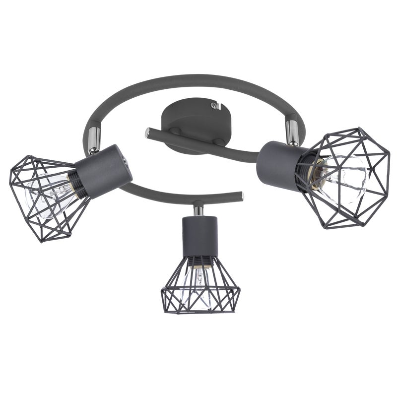 Plafon Verve szary 3 x E14 Candellux