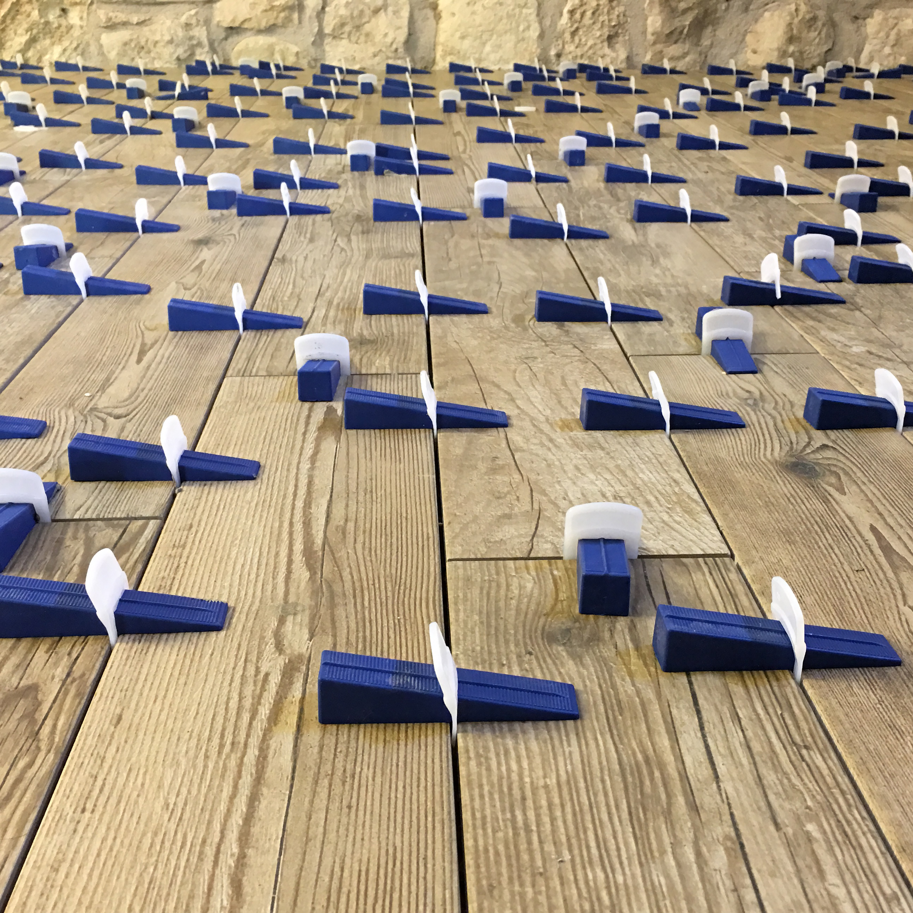 Cuneo in polipropilene a Dritto ls wedge Sp 3 mm blu, confezione da 100 pezzi - 5