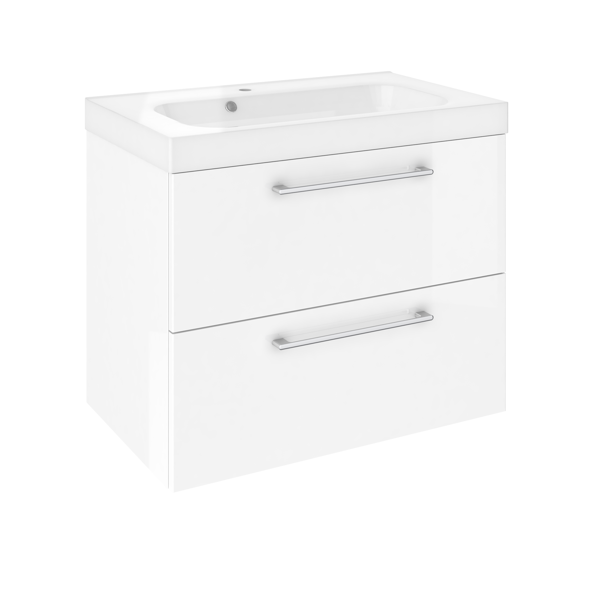 Szafka pod umywalkę Remix Biała 75 Sensea - 23