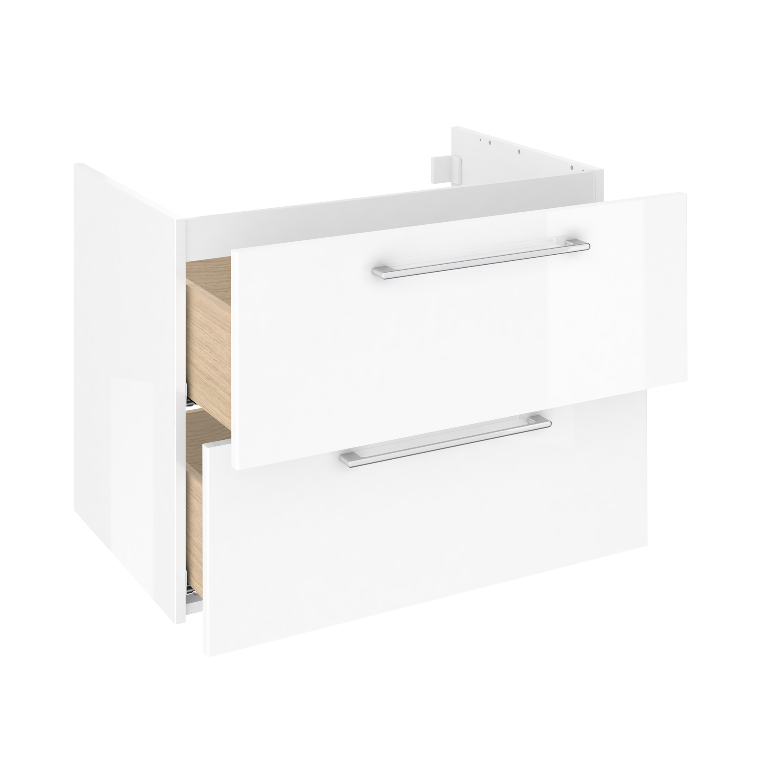 Szafka pod umywalkę Remix Biała 75 Sensea - 22