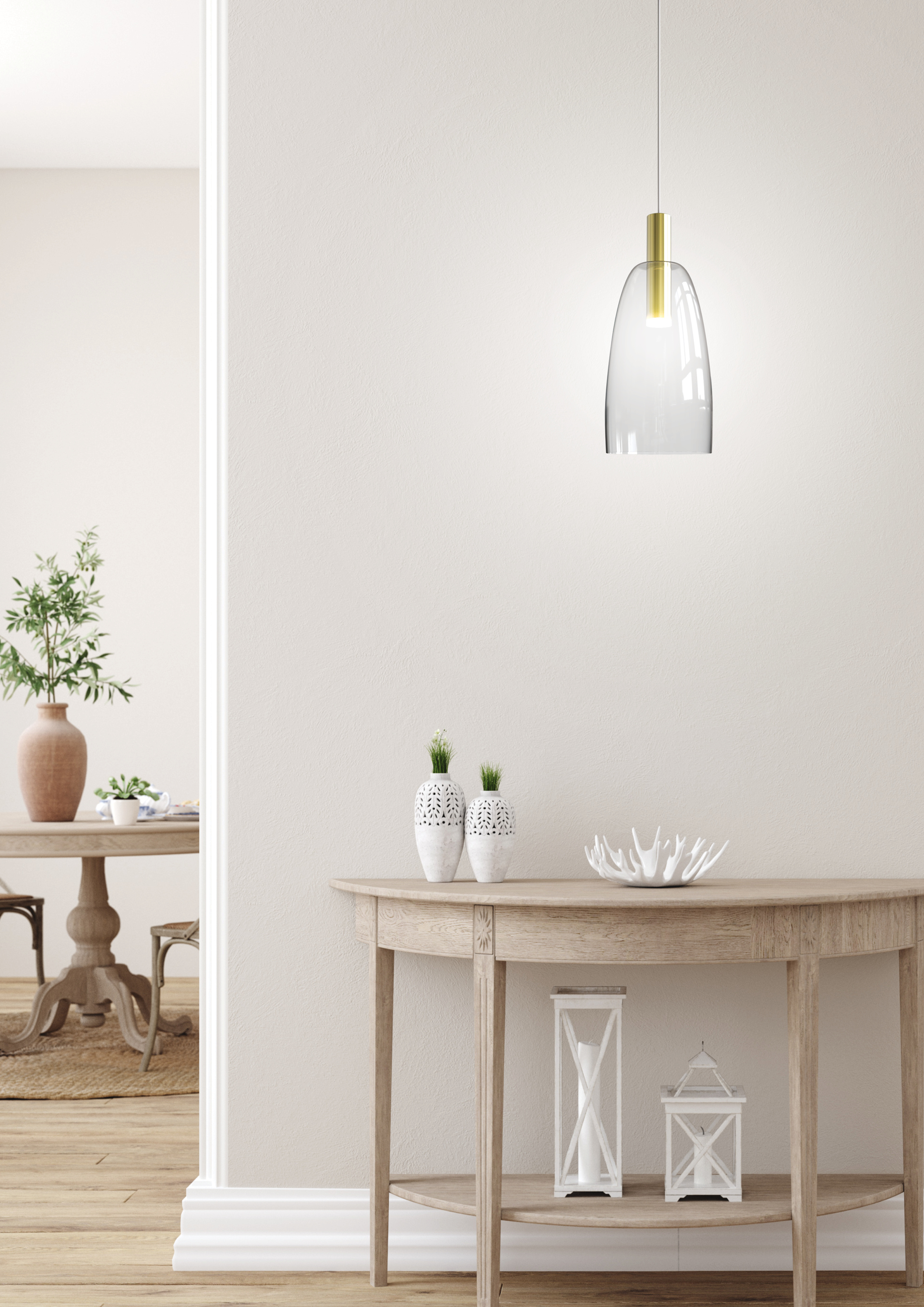 Lampa wisząca Modena złota 260 lm LED Candellux