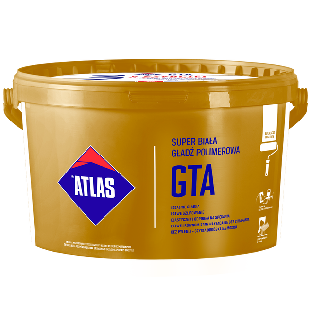 Gotowa gładź polimerowa GTA 5 kg Atlas