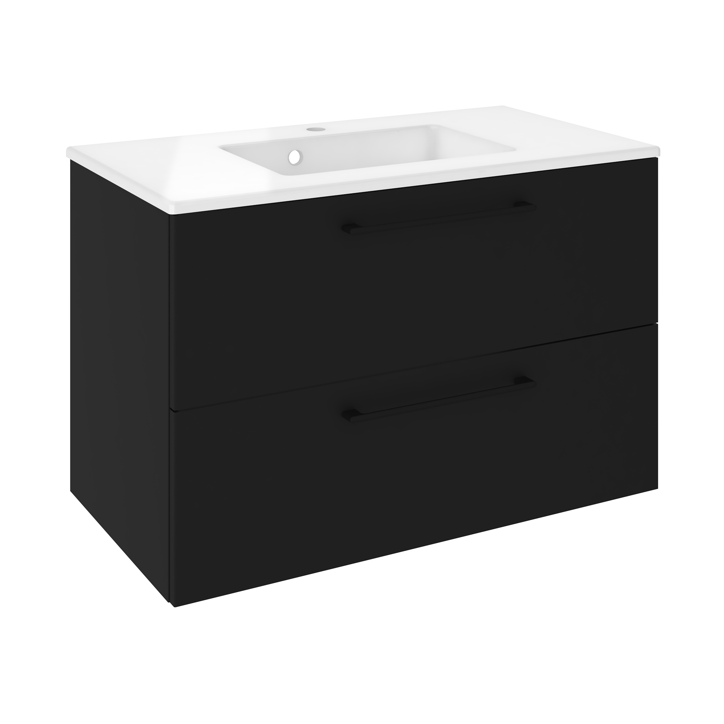 Szafka pod umywalkę Remix Black Mat 90 Sensea - 17