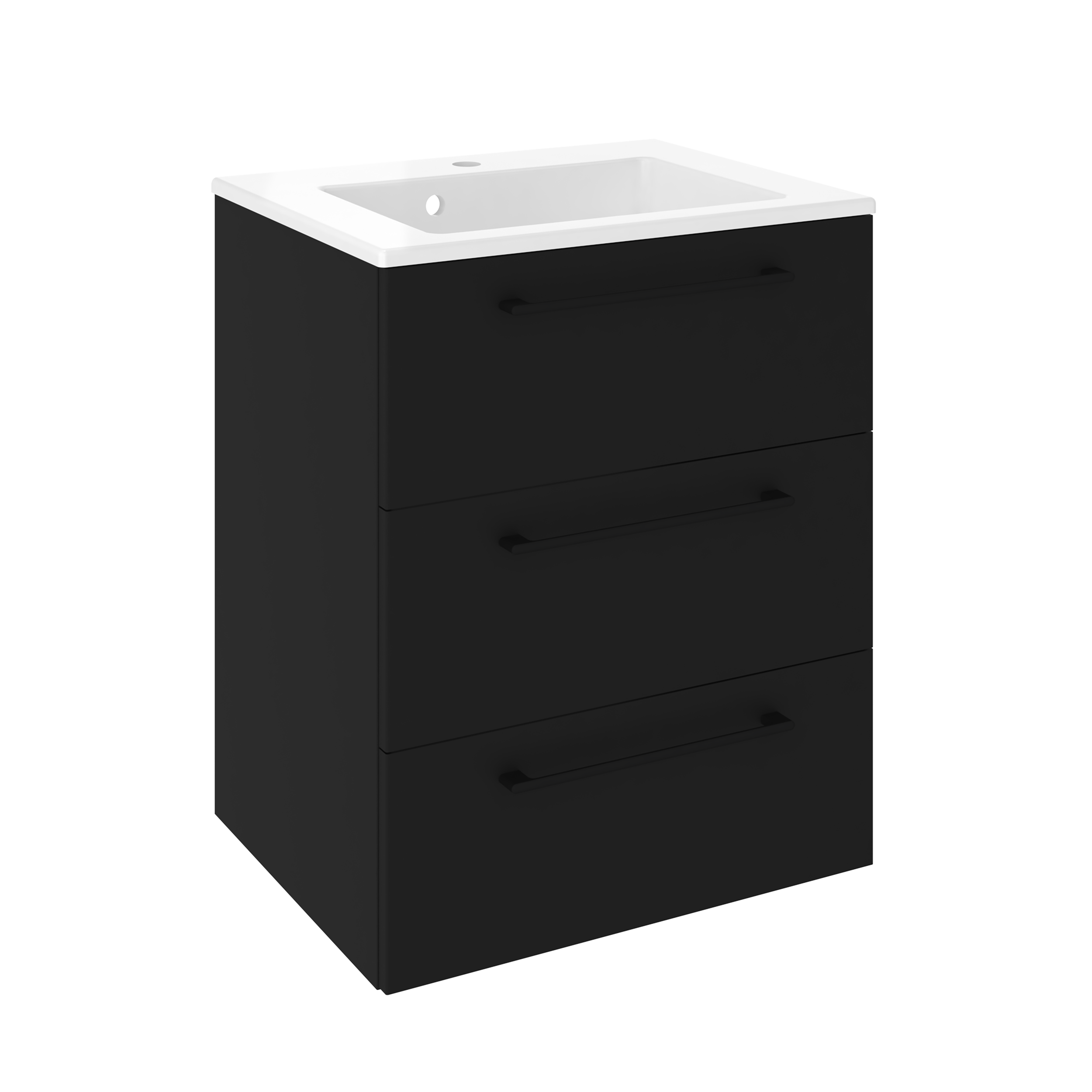 Szafka pod umywalkę Remix Black Mat 60 Sensea - 20