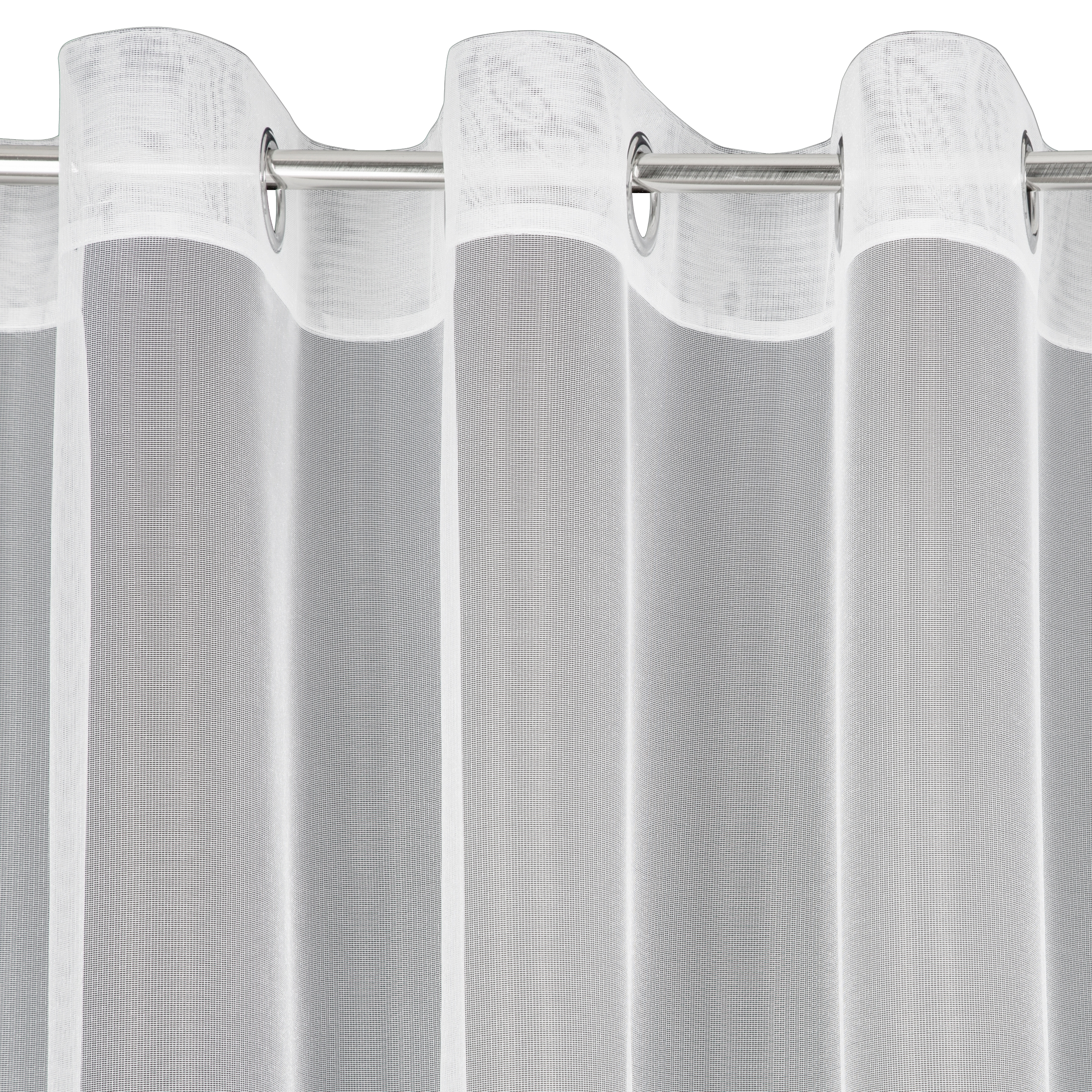 Firana na przelotkach Esel 350 x 150 cm biała - 4