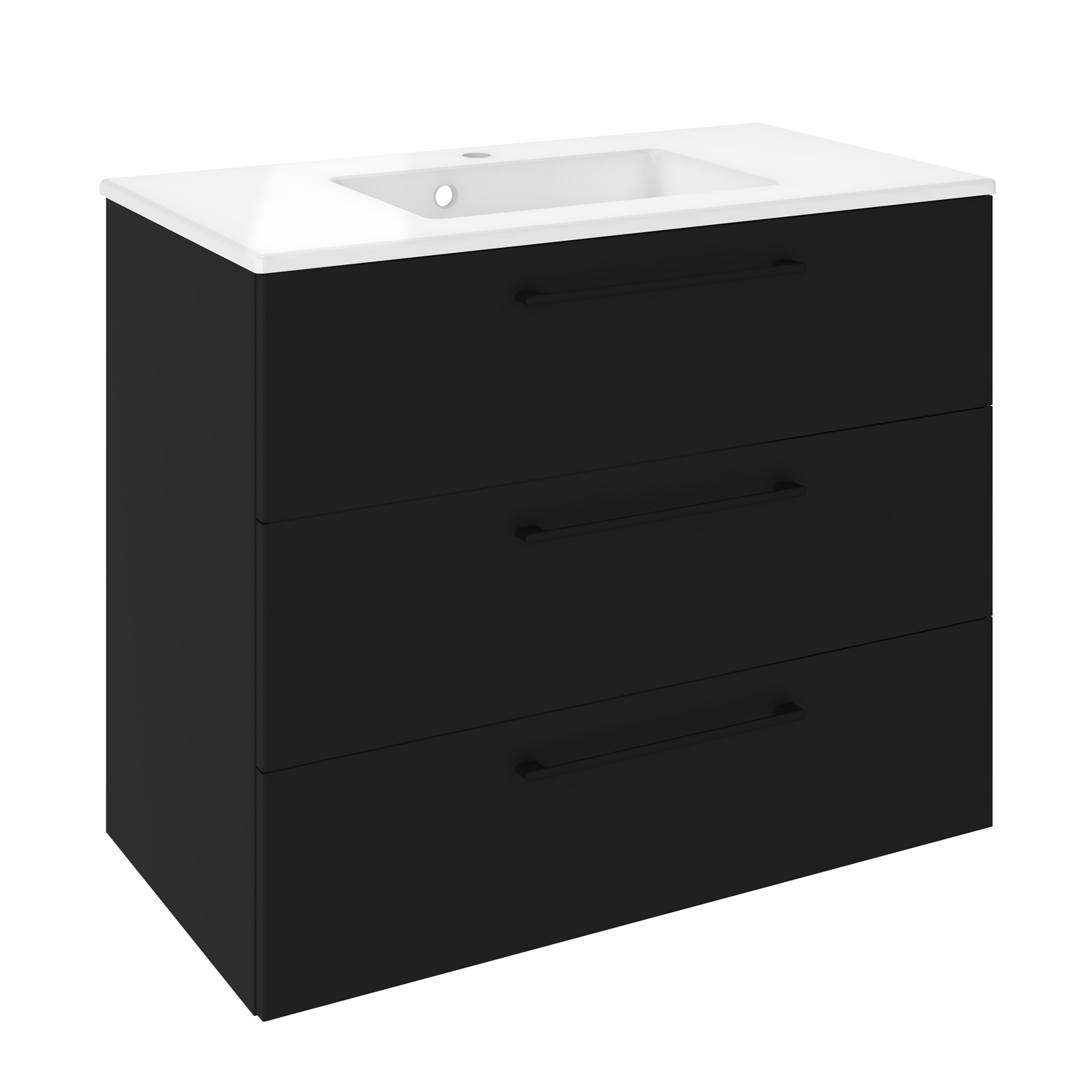 Szafka pod umywalkę Remix Black Mat 90 Sensea - 18