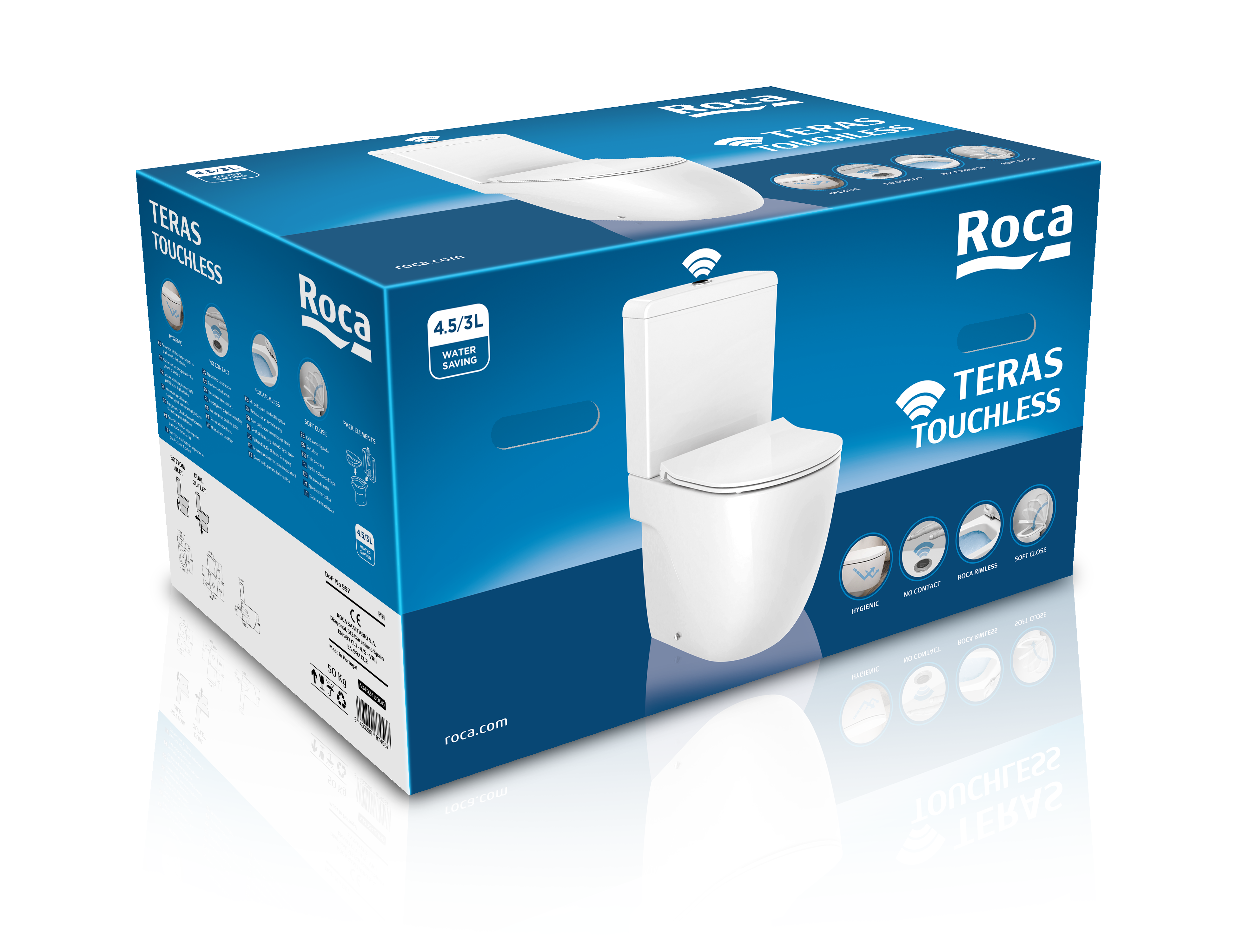 WC kompakt Teras bezdotykowy Roca - 3
