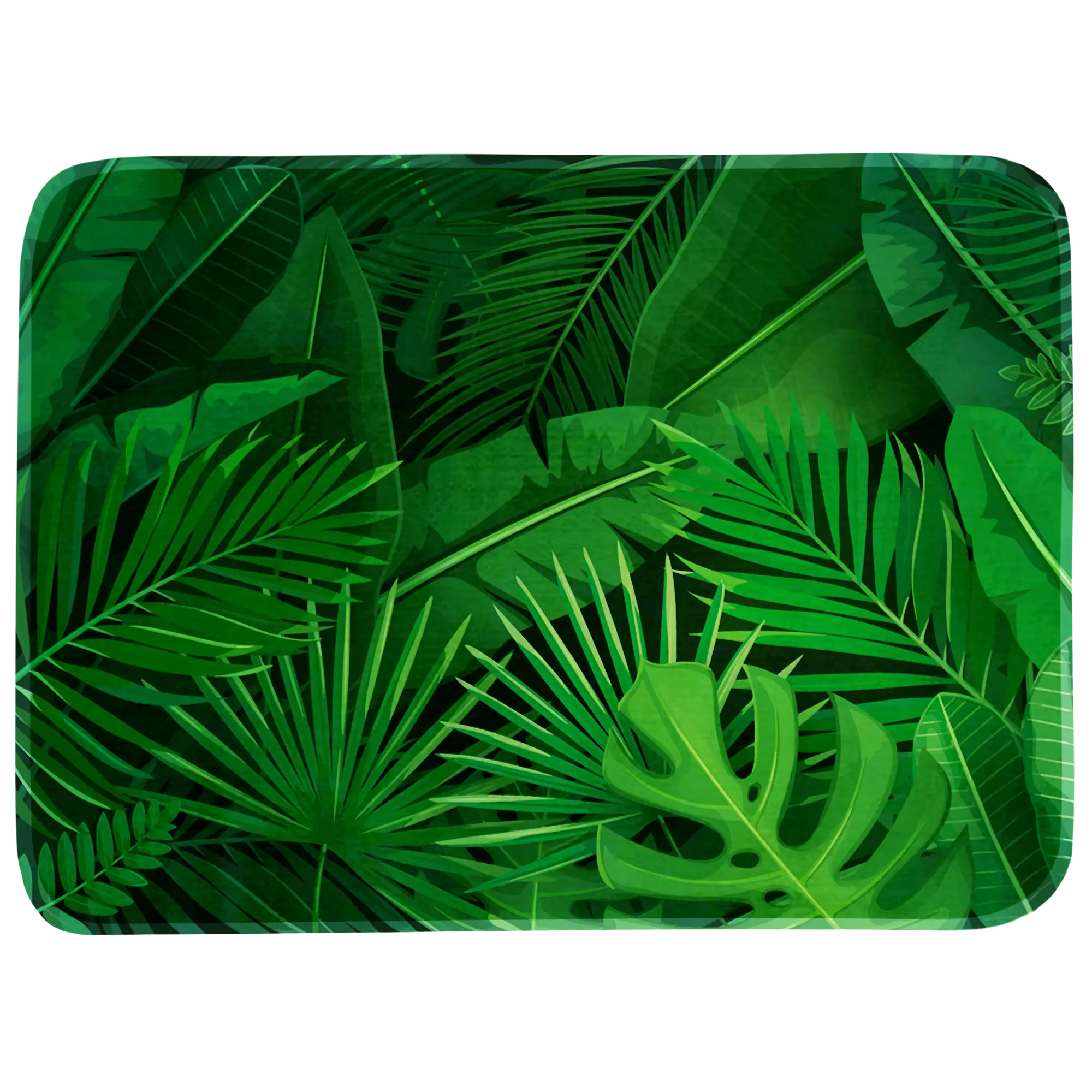 Dywanik łazienkowy 40x60 liście zielone