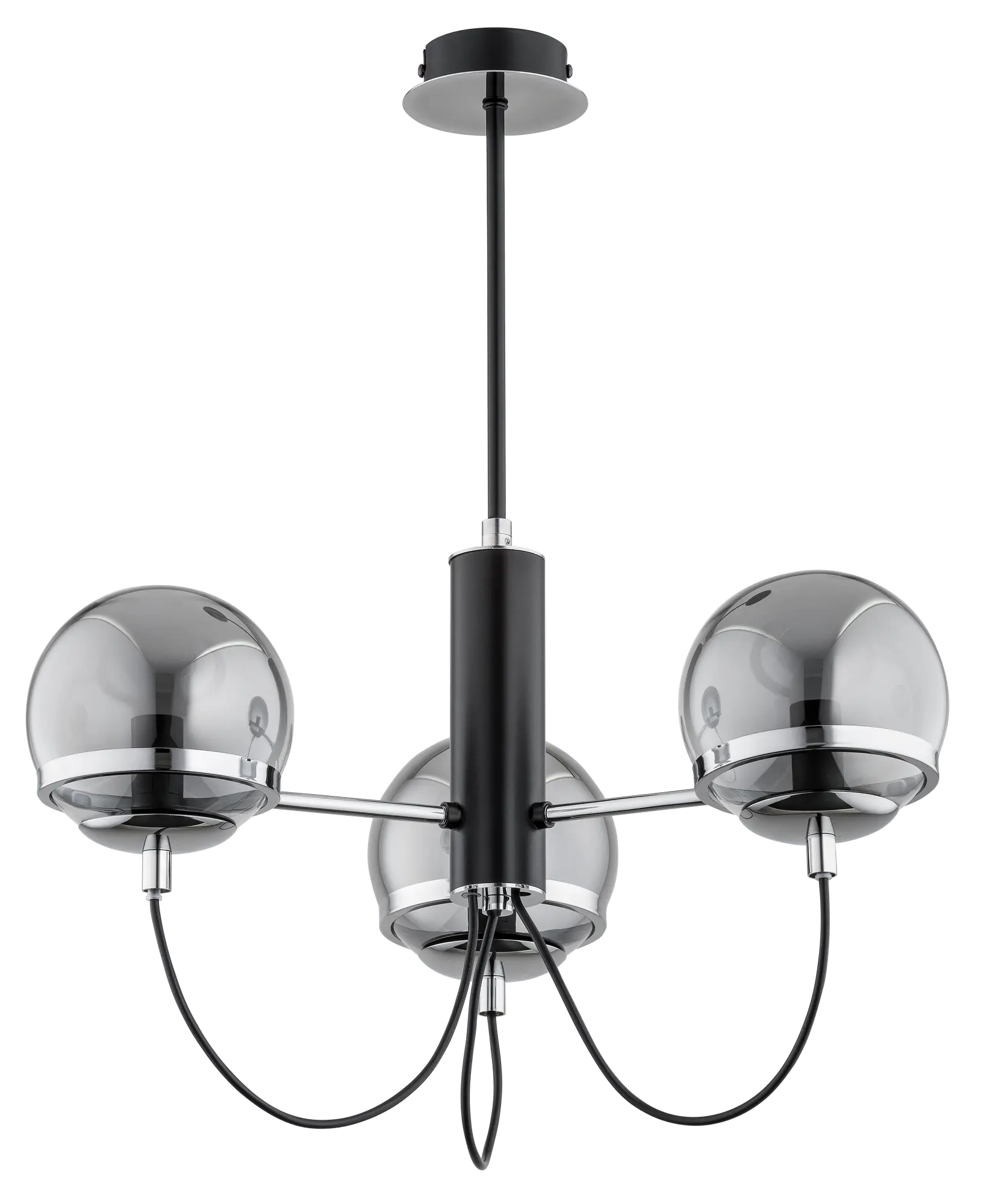 Lampa wisząca Auron srebrna 3 x E14 Alfa