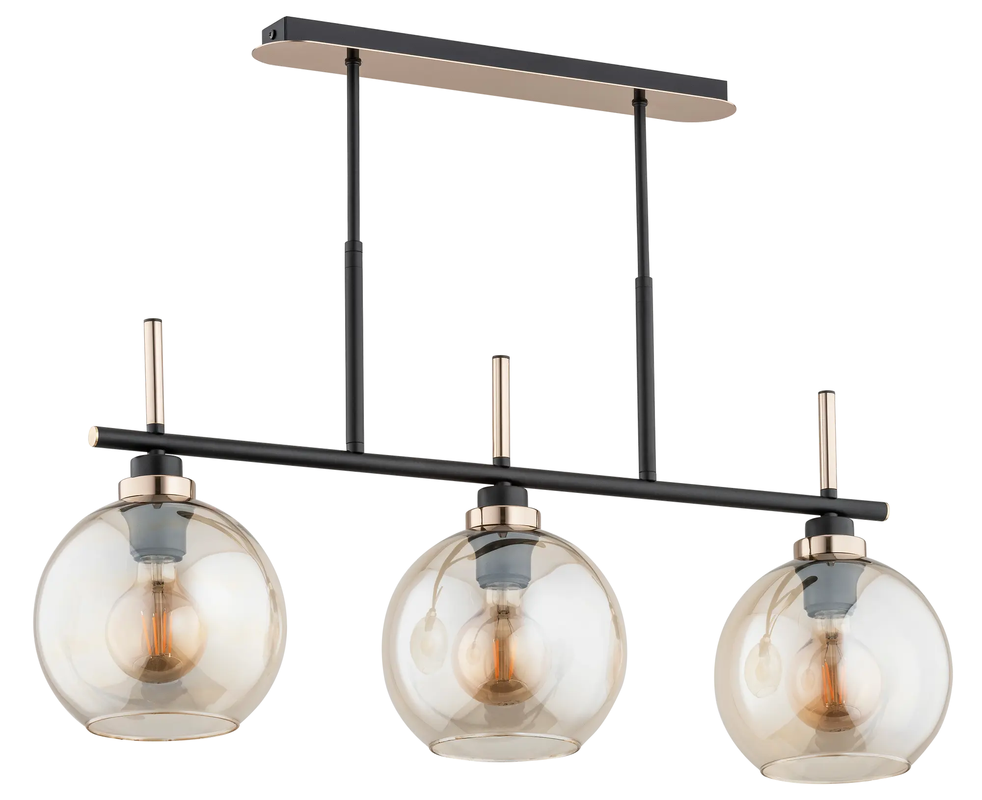 Lampa wisząca Dolfi złota 3 x E27 Alfa