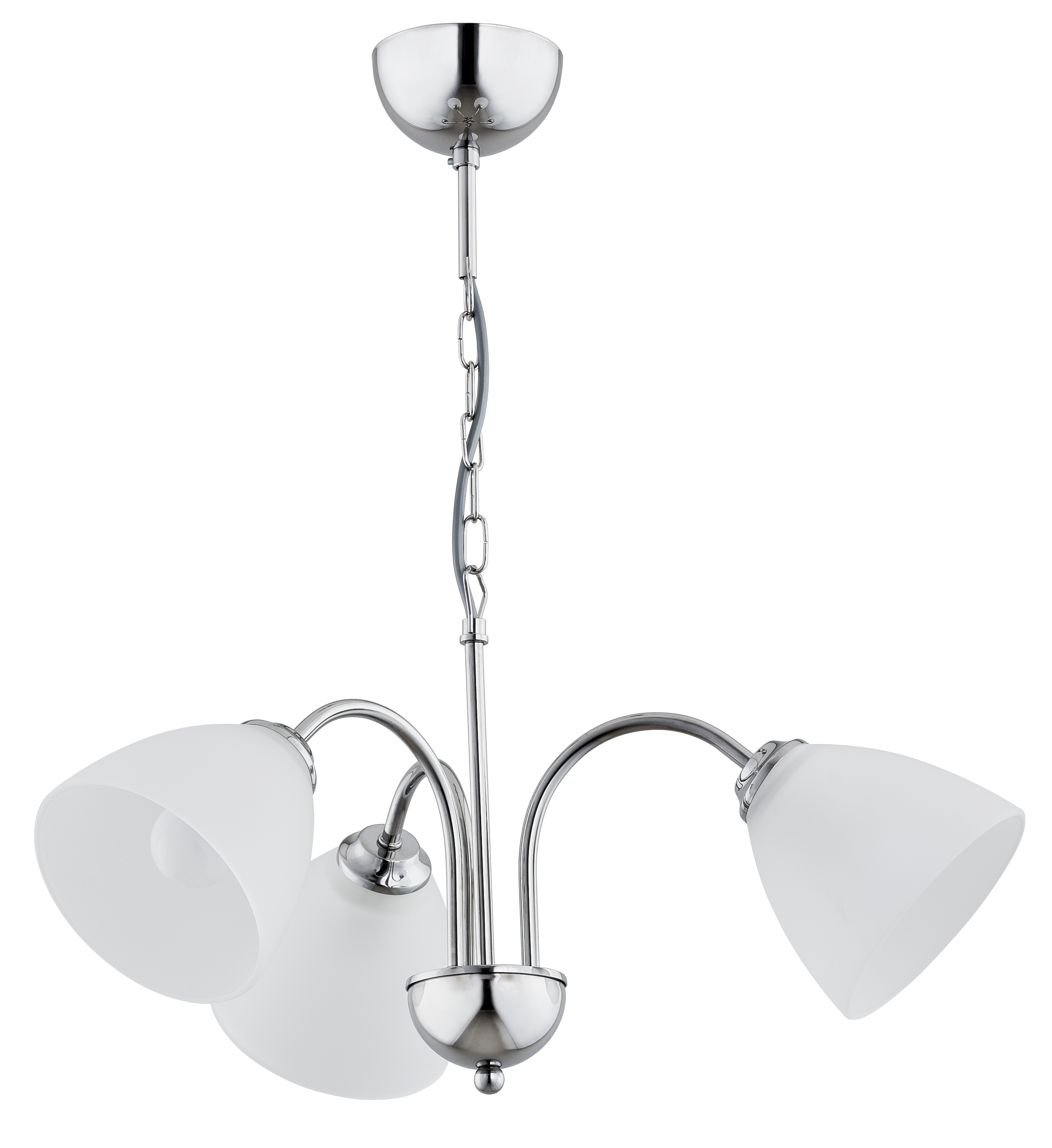 Lampa wisząca Tora srebrna 3 x E27 Alfa