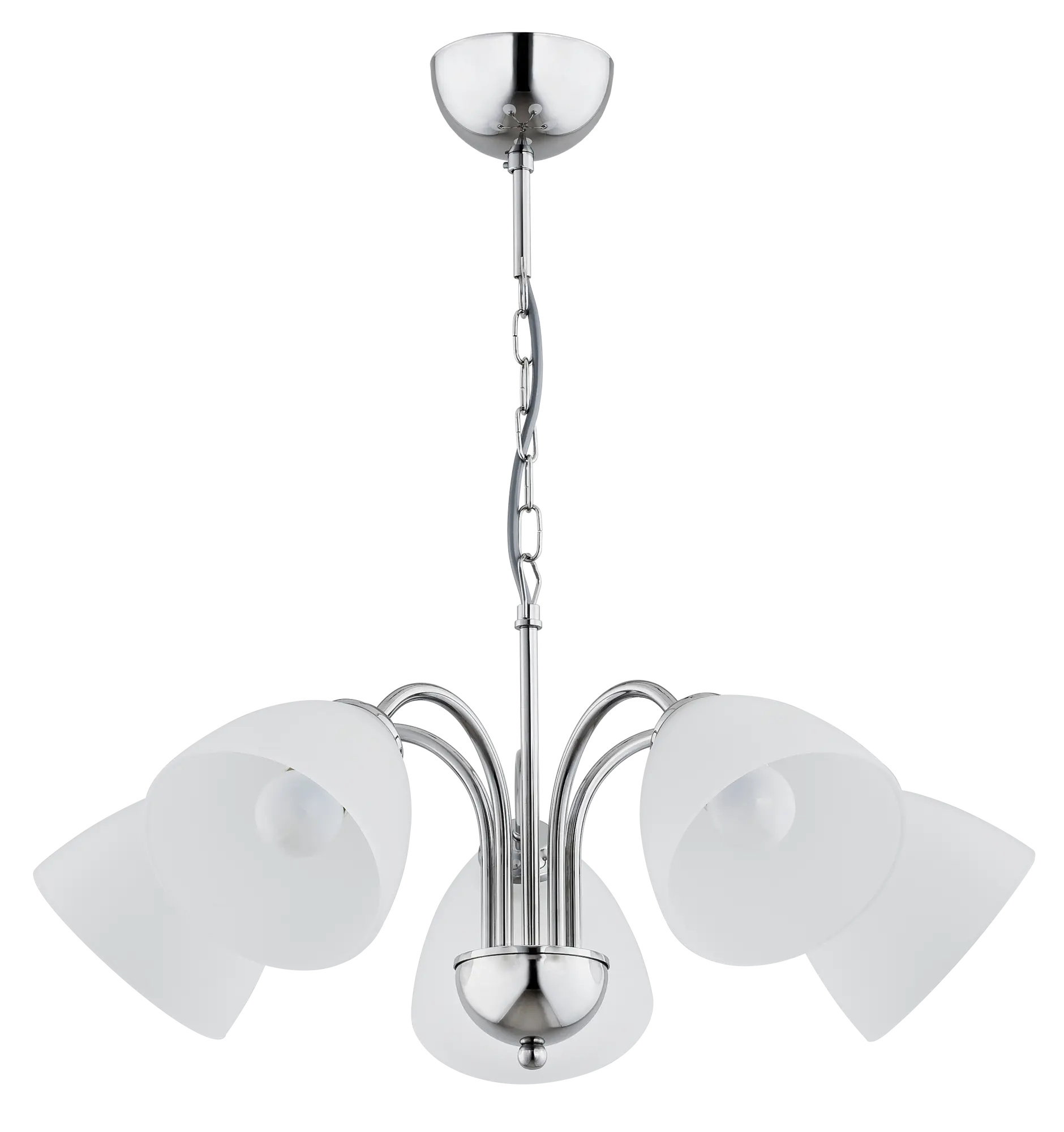 Lampa wisząca Tora srebrna 5 x E27 Alfa