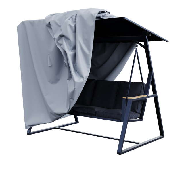 Copertura Per Patio Esterno Copertura Per Altalena Da Giardino - 74x45 Pollici, Poliestere 300D, Impermeabile E UV Resistente Ricambio Copertura Sedie Giardino - Foto 2