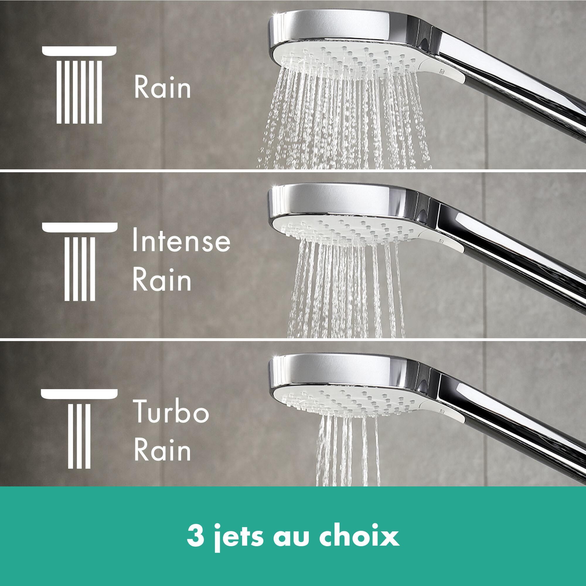 3 types de jets exceptionnels pommeau hansgrohe - 2