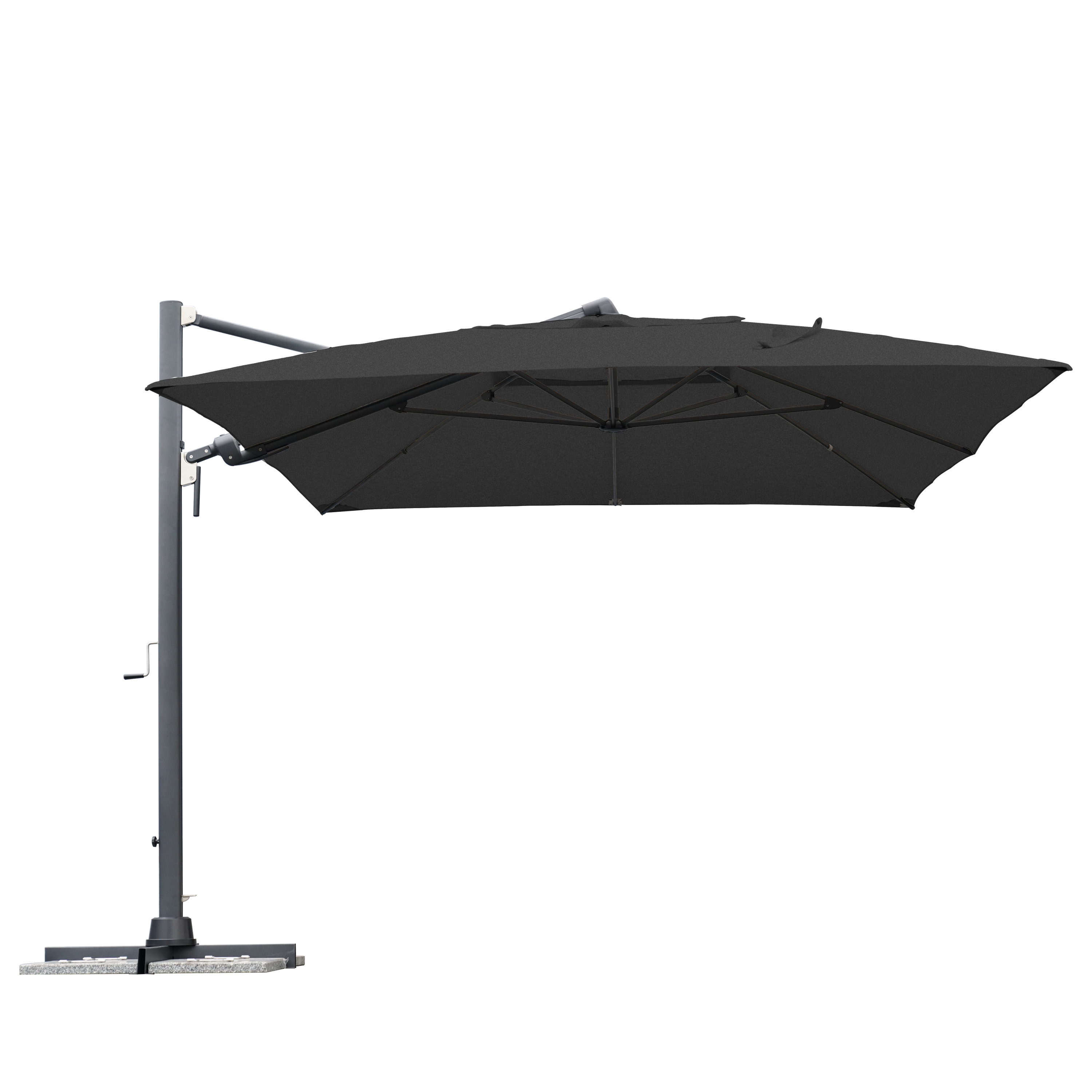 Guarda-sol excêntrico NATERIAL SOMBRA 392X293CM ANTRACITE - 18