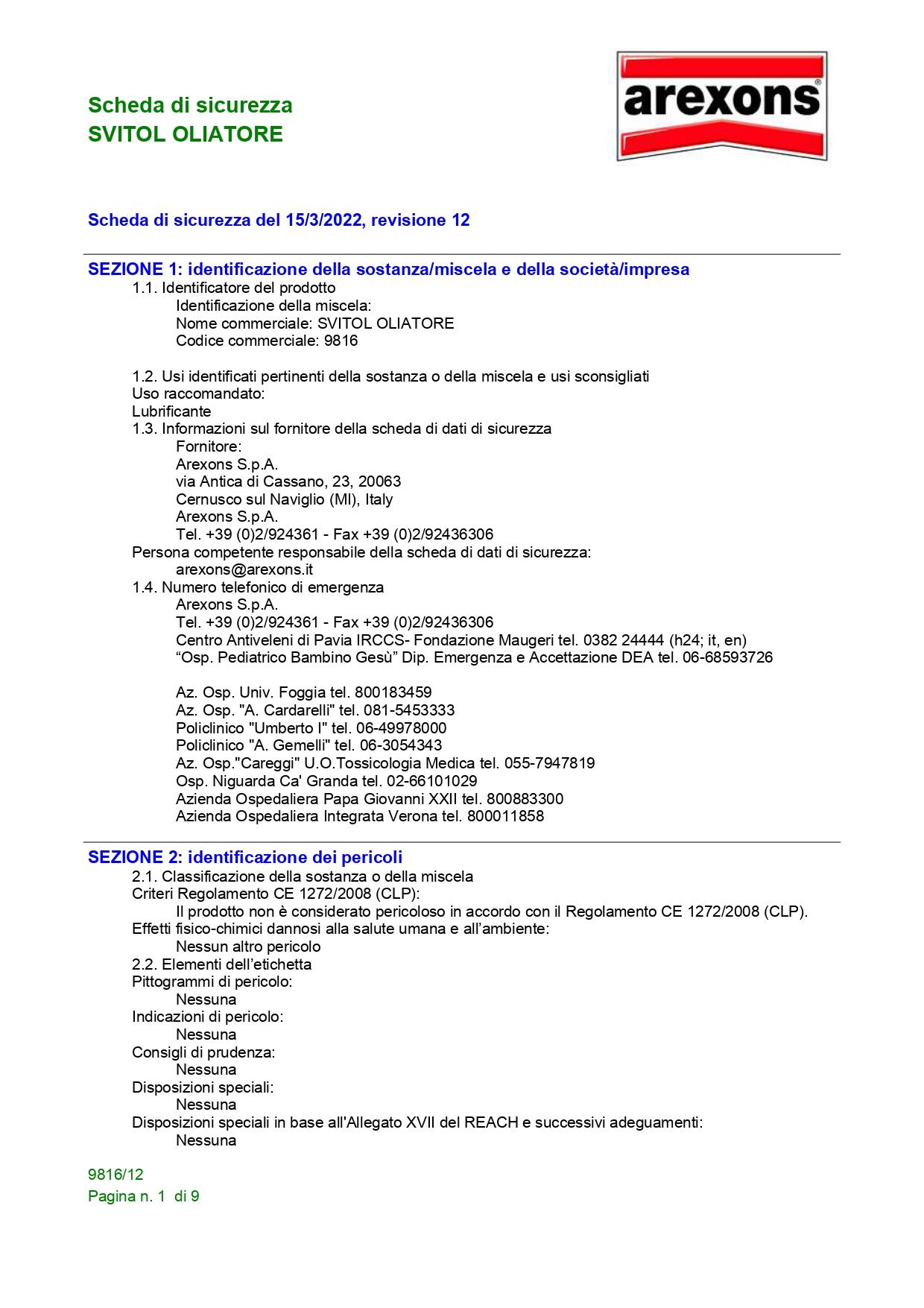 Lubrificante SVITOL 9810 liquido 90 ml - 5