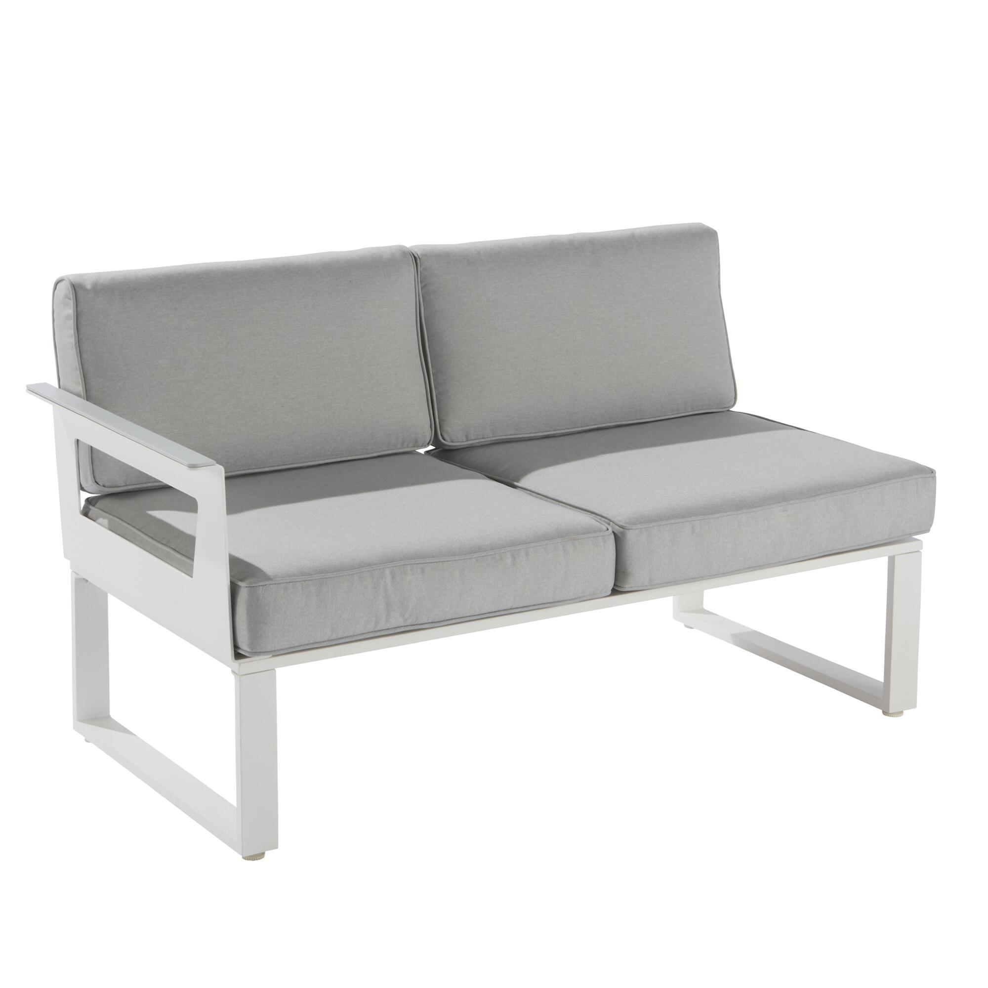 Salon de jardin d'angle Odyssea blanc NATERIAL, 7 personnes - 5