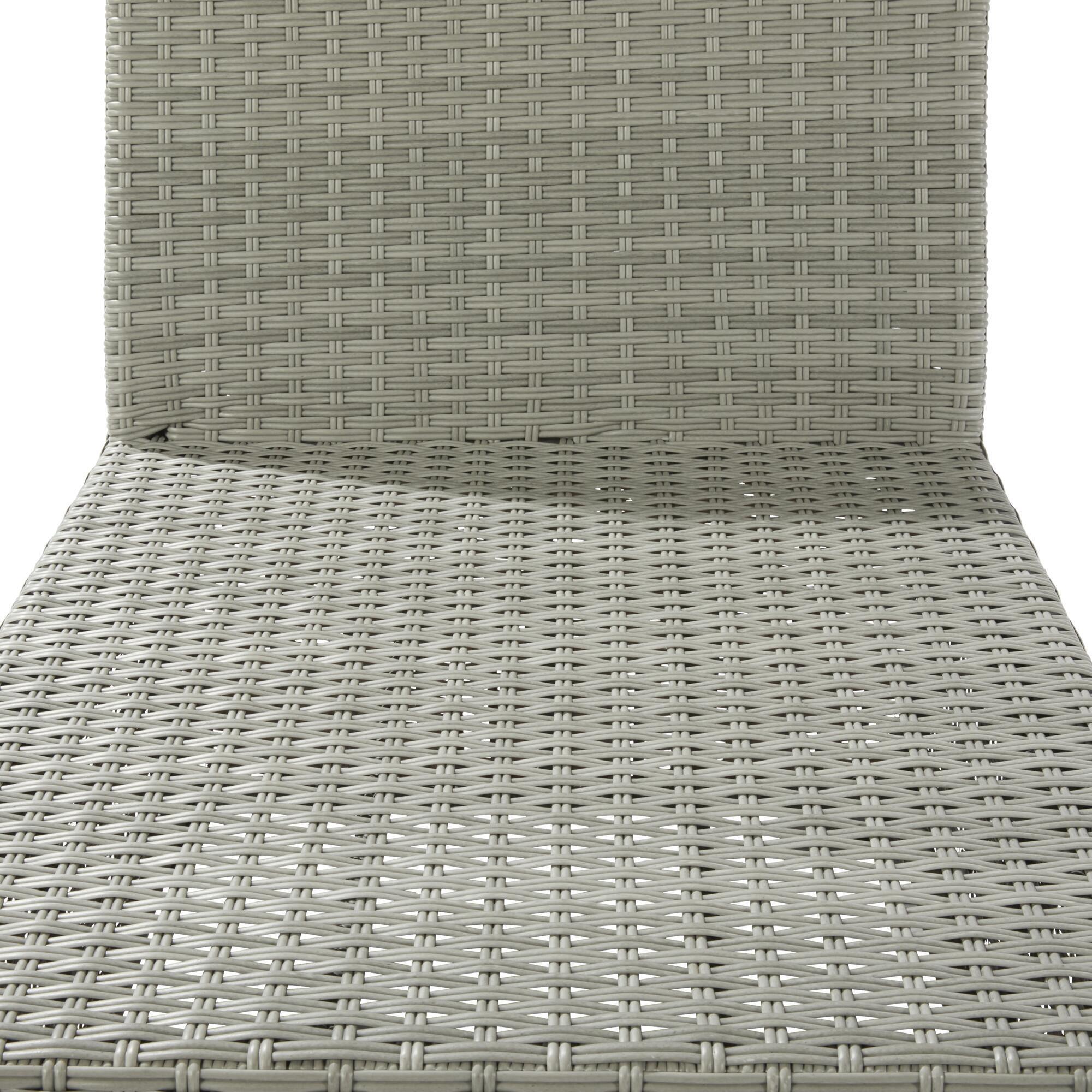 Cadeirão jardim rattan cinza Davos Naterial - 12