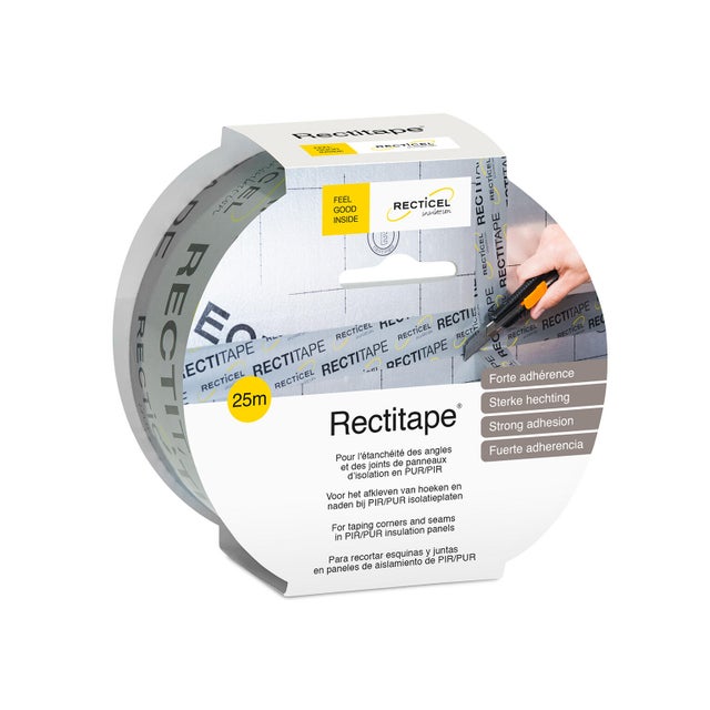 Rouleaux adhésif Rectitape, RECTICEL, 25 m