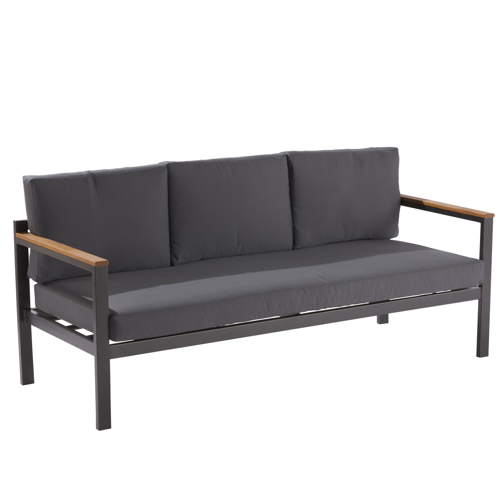 Conjunto jardim relax sofá alumínio cinzento escuro Oris II Naterial - 14