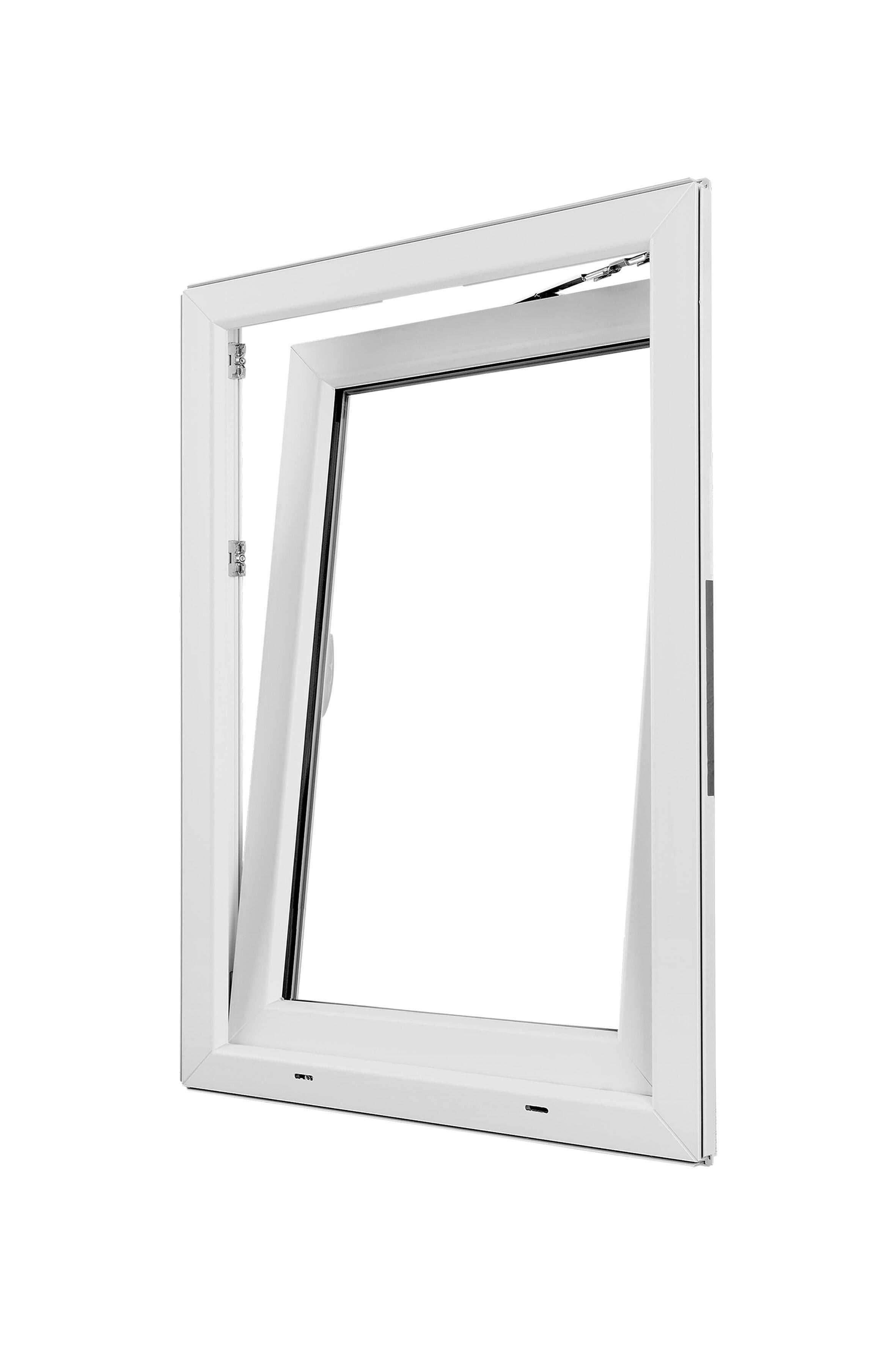 Fenêtre oscillo-battant PVC Essentiel H.75xl.40cm 1 vantail tirant D blanc - 7