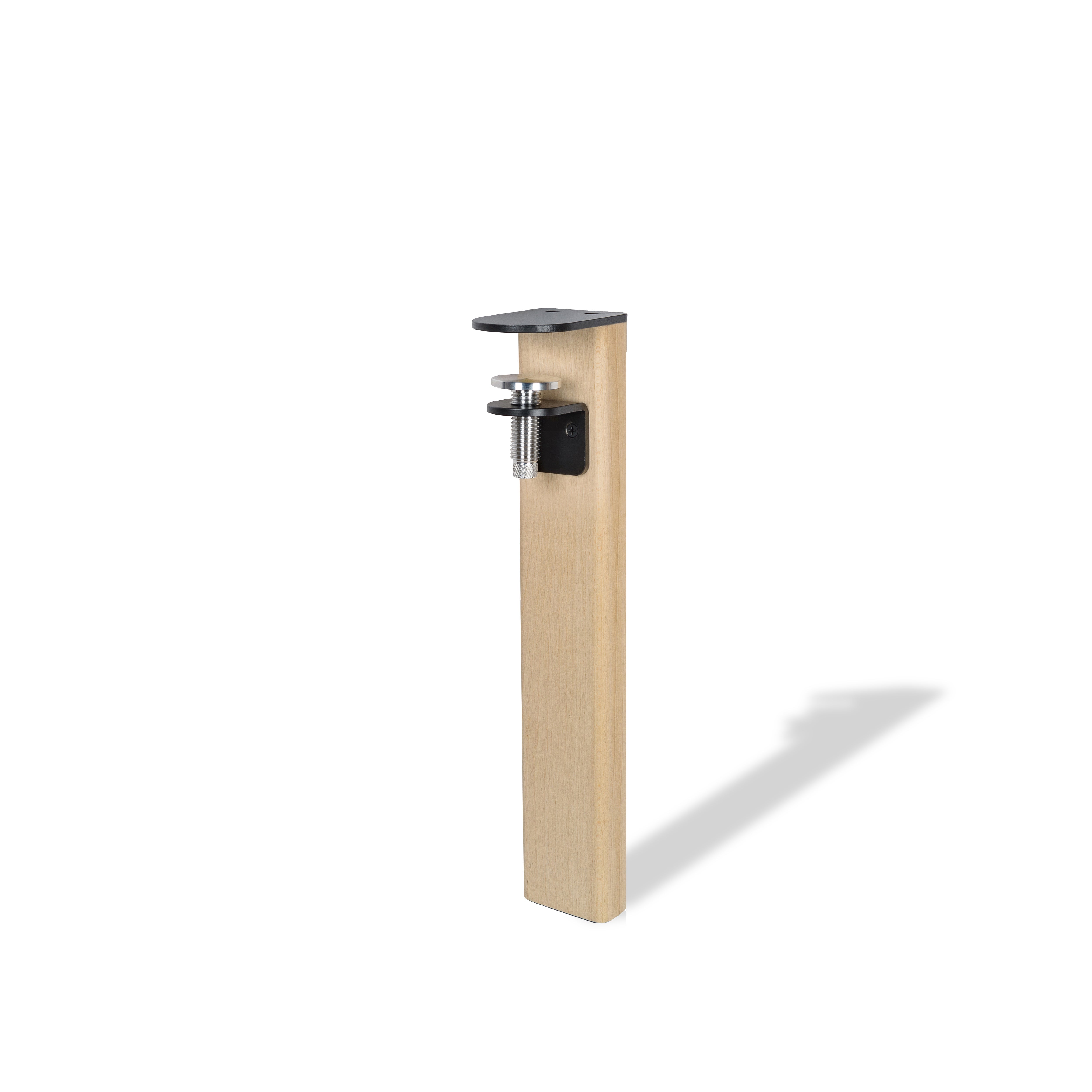 Pata para mesa de centro de madera color negro altura 40.5 cm