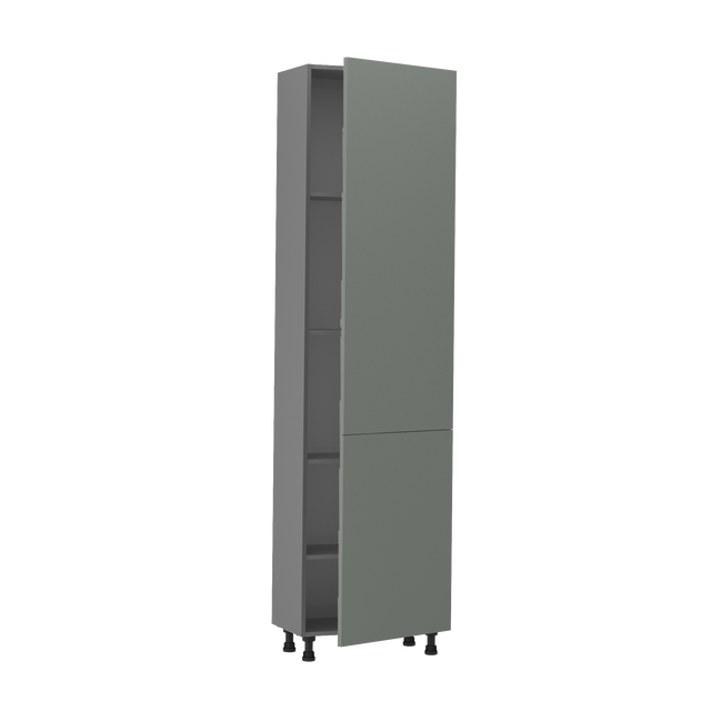 Colonne de cuisine Vienne gris vert 1 porte H215 x l60