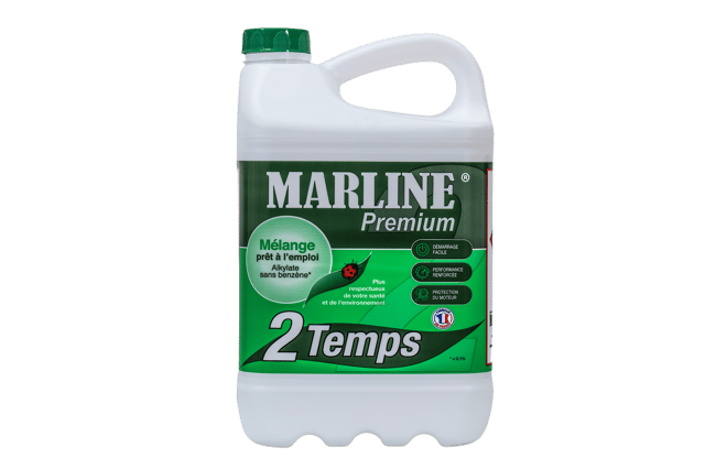 Mélange 2,8% MARLINE PREMIUM pour moteurs 2 temps, bidon de 5 litres