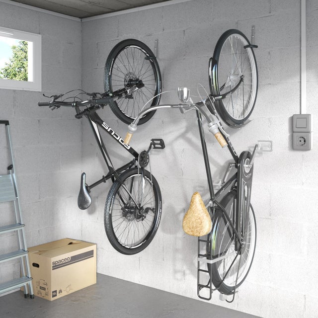 Support à vélo à fixer, H.10.7 x l.19.6 x P.18.3 cm