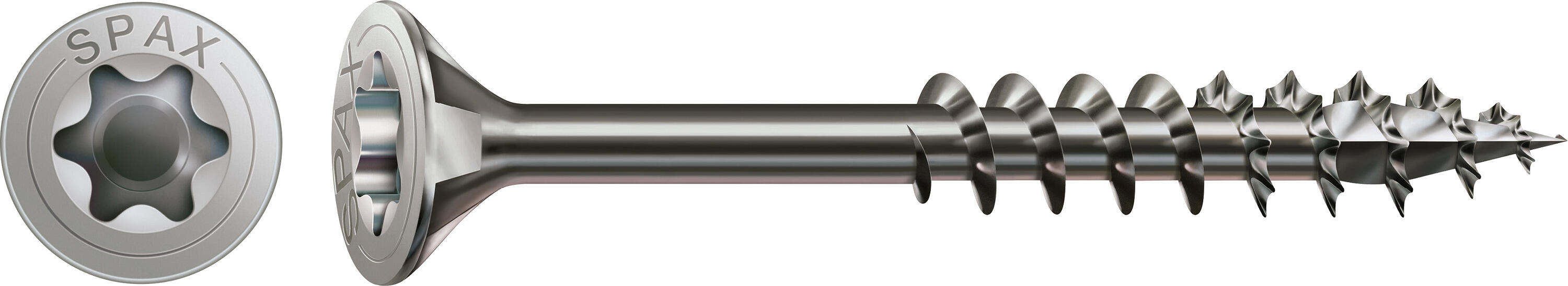 10 vis acier tête fraisée t-star+ SPAX, Ø6 x L.100 mm - 2