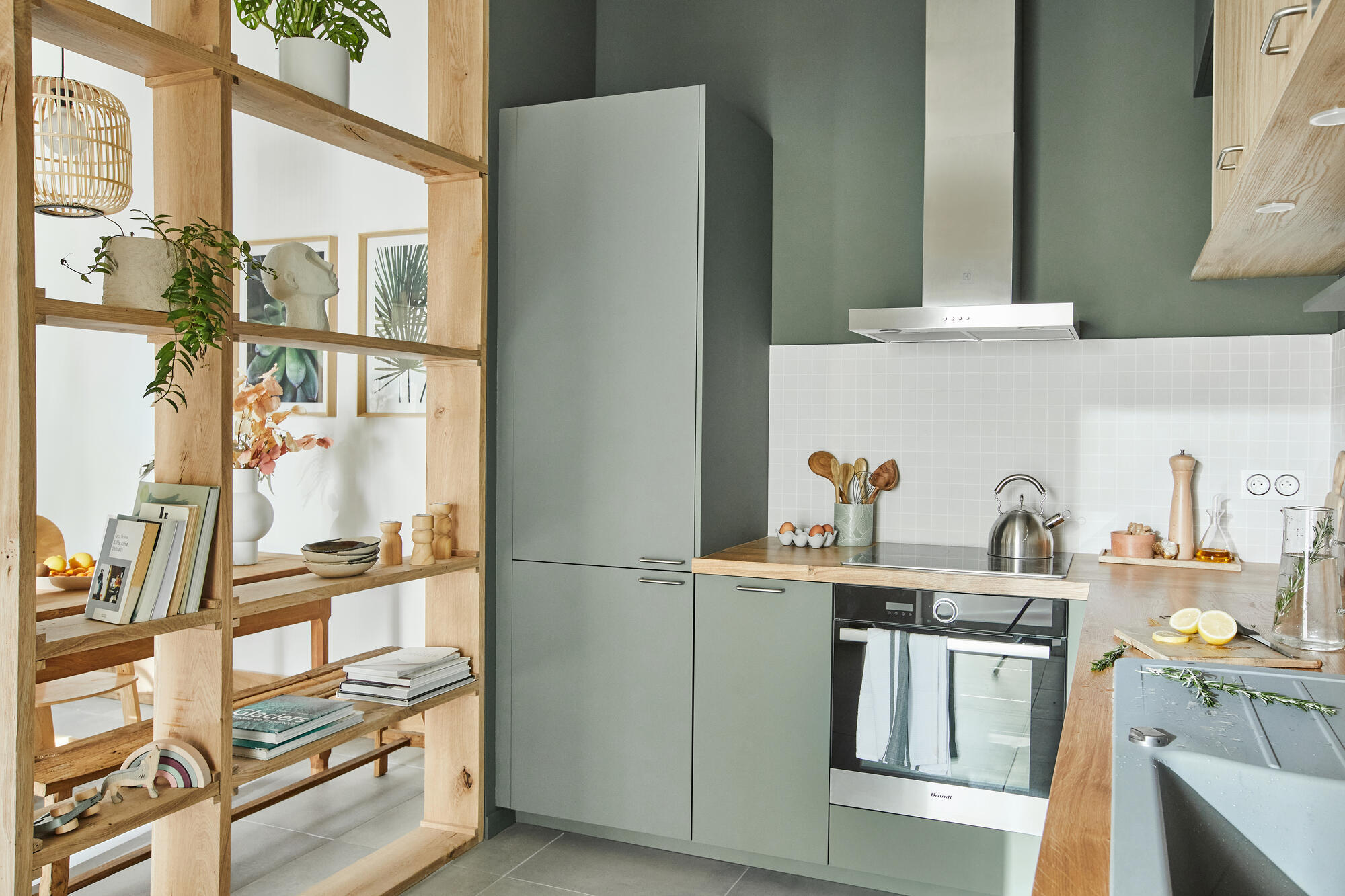 Porta de cozinha Delinia Viena 60X48 cm verde mate - 16