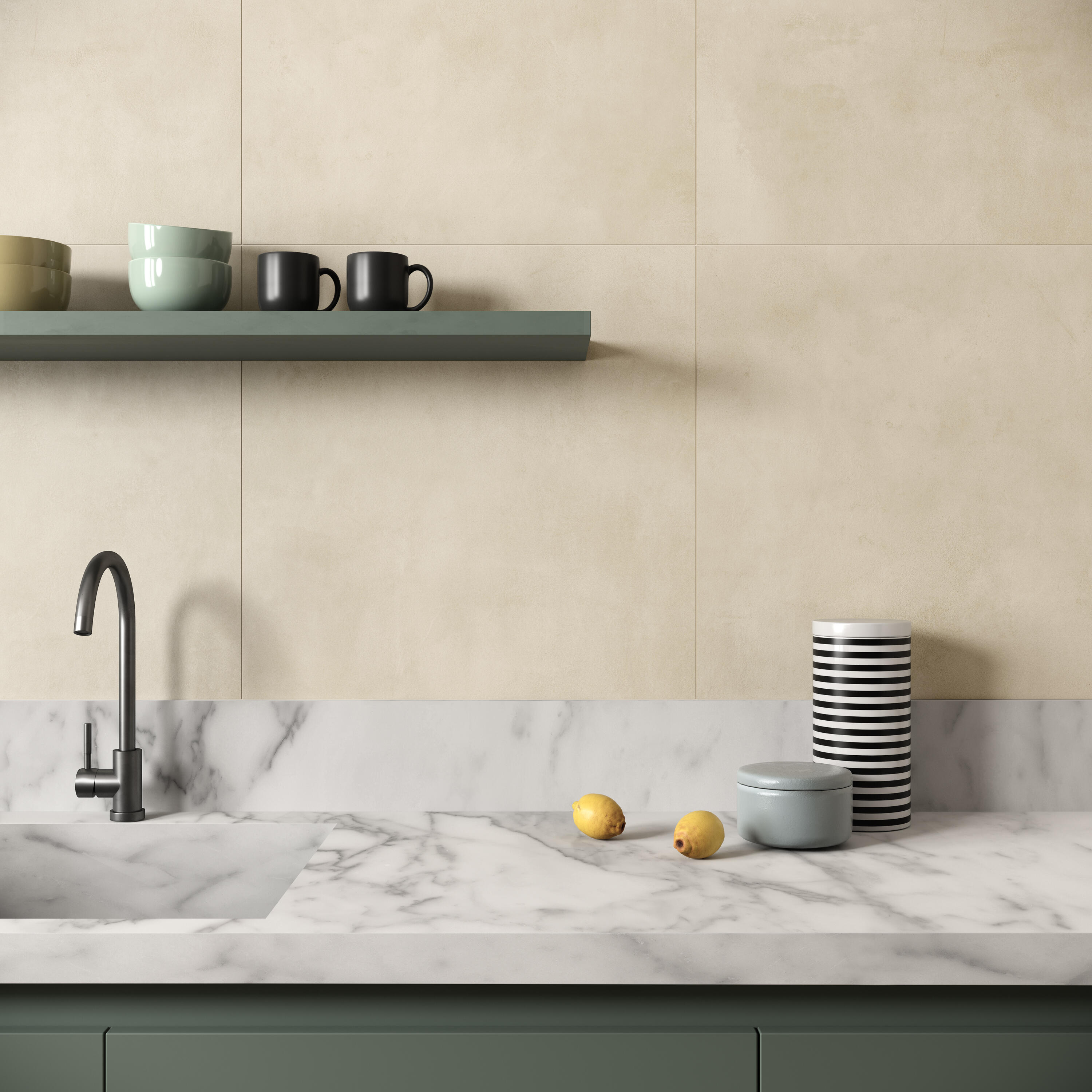 Piastrella da pavimento e rivestimento interno ed esterno in gres porcellanato 60 x 60 cm rettificato non smaltato beige opaco Epura R10 traffico intenso (pei 4/5) Sp. 8.5 mm 1.08 mq - 2
