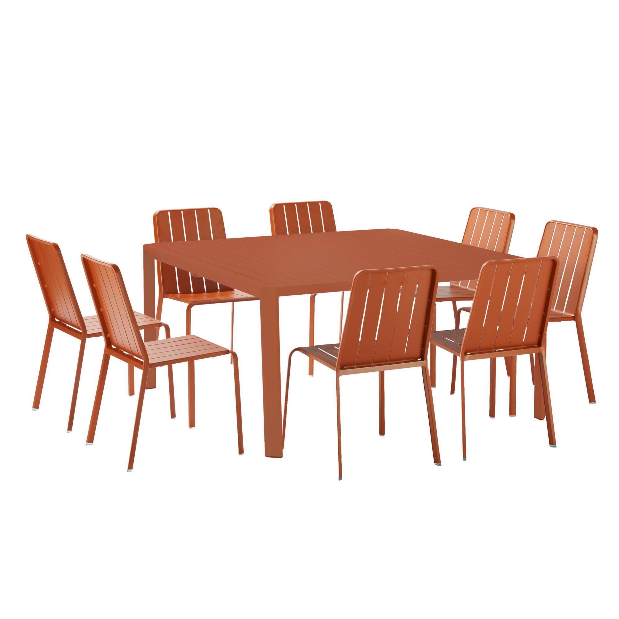 Mesa de jardín extensible naterial idaho de aluminio soda de 180/240x76x100 cm