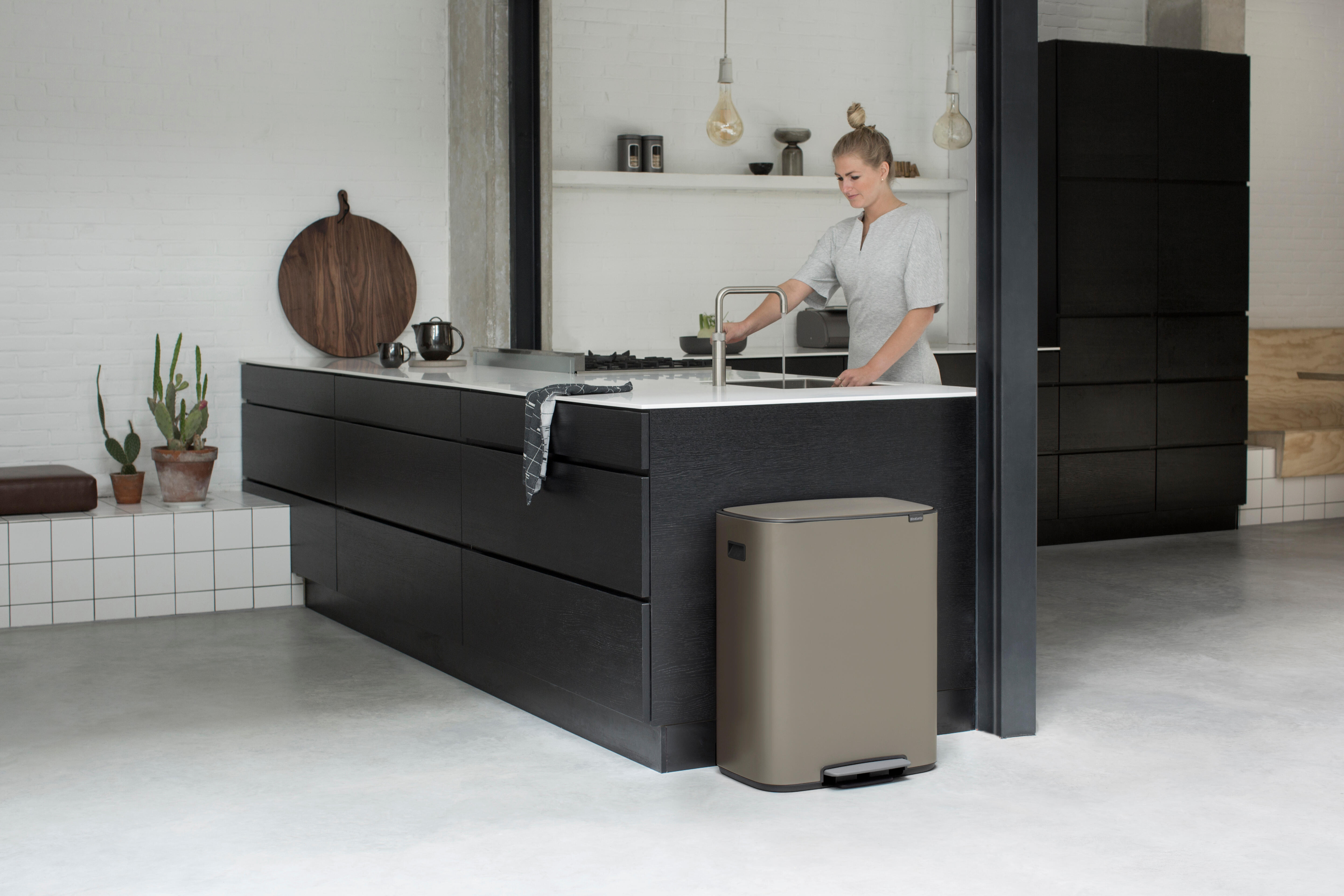 Balde do Lixo com pedal BO BRABANTIA BRANCO 2X30L - 5