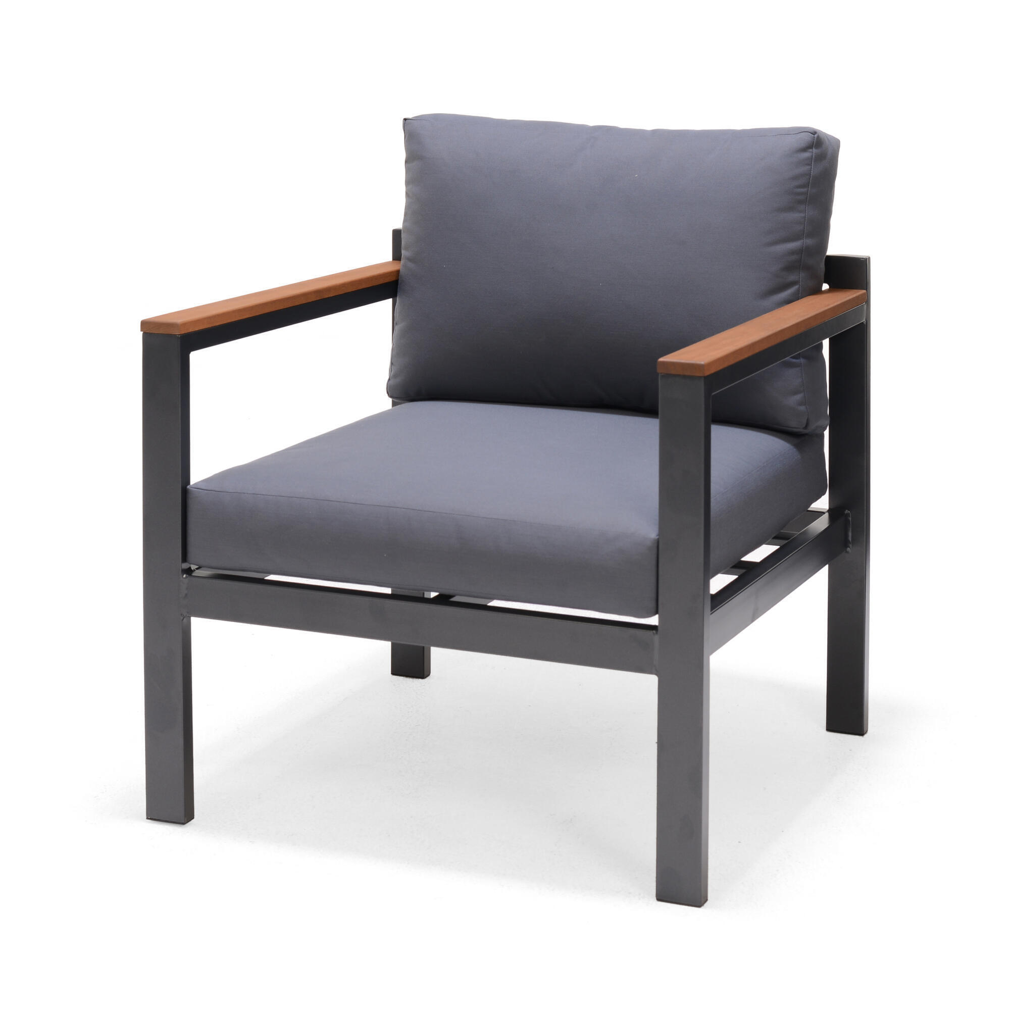 Conjunto jardim relax sofá alumínio cinzento escuro Oris II Naterial - 12