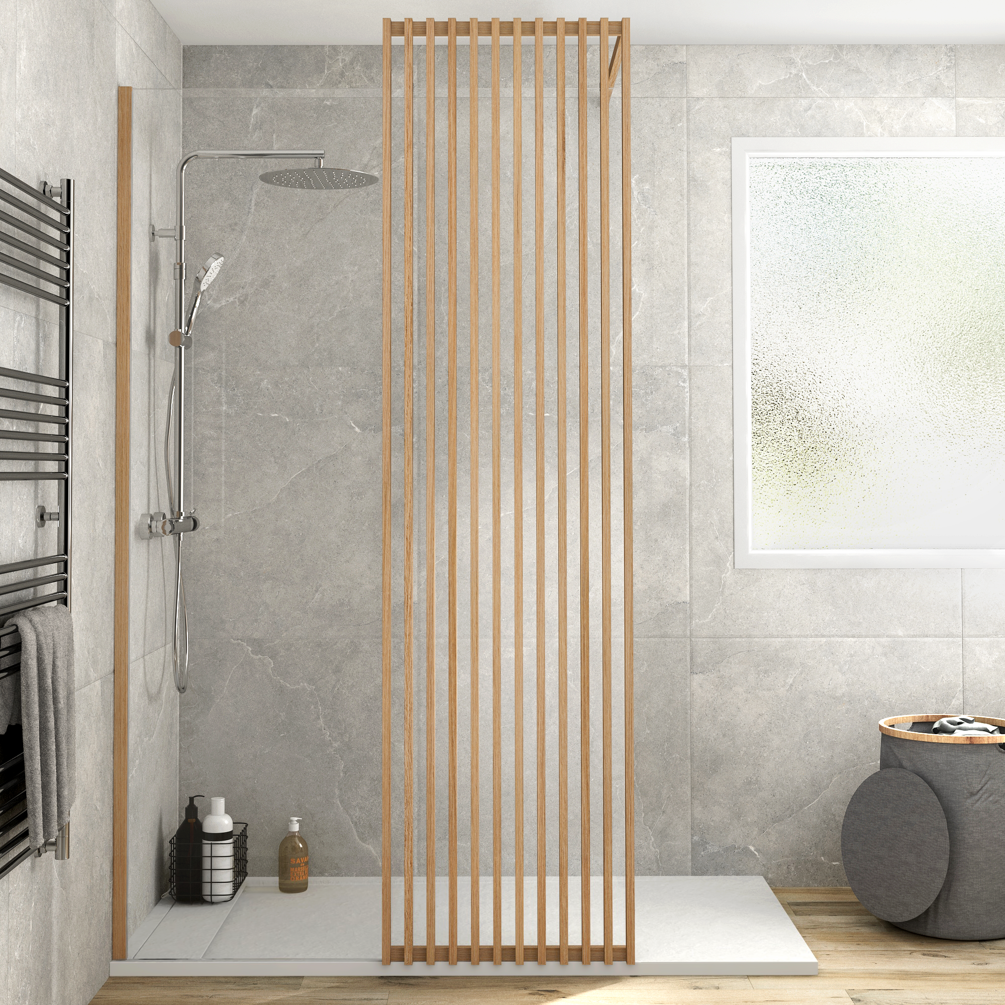 Base de duche SENSEA NEO CARGA MINERAL BRANCA 160X80 CM - 21