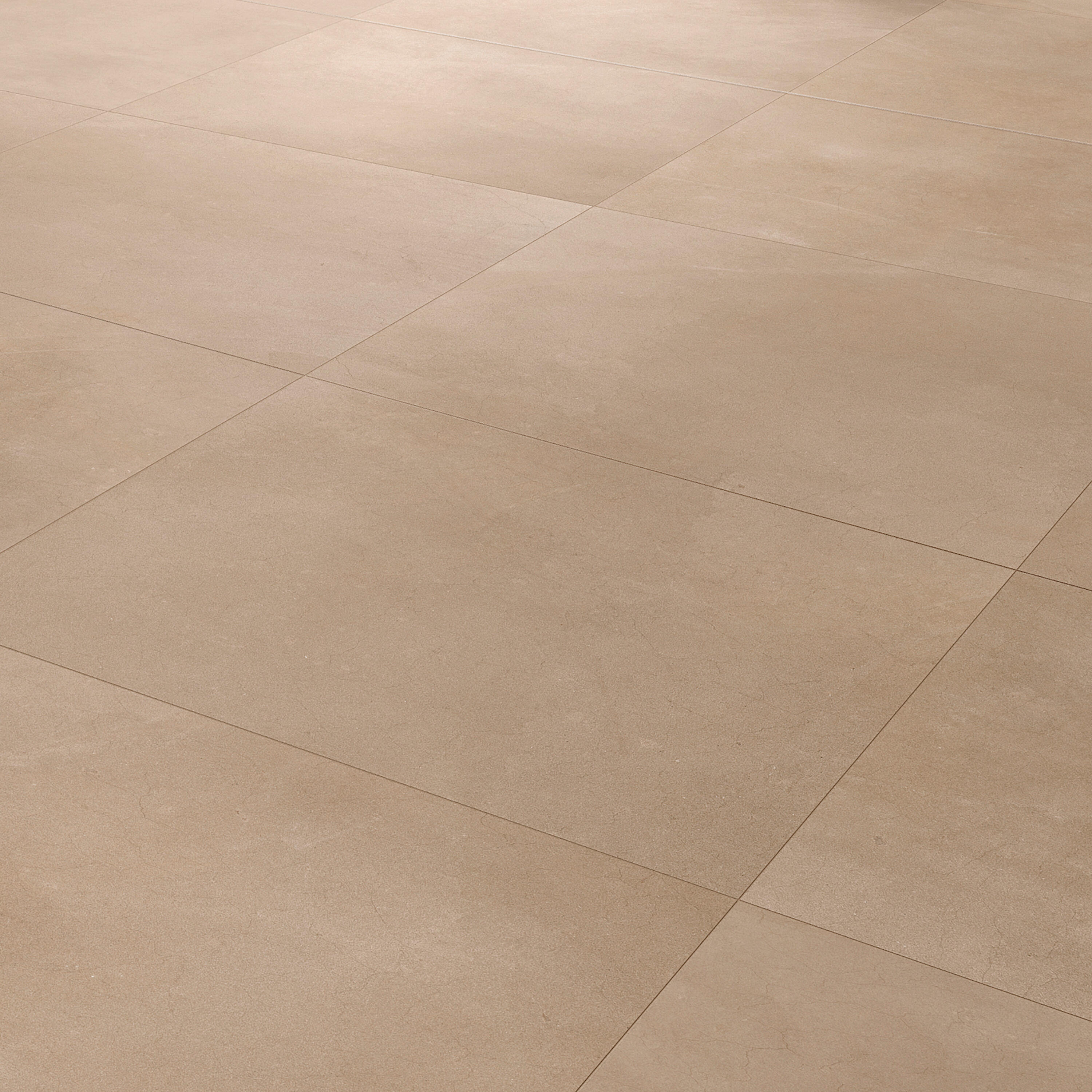 Carrelage sol / mur effet béton nuances des cottos beiges et marron Galbe l.60 x - 7