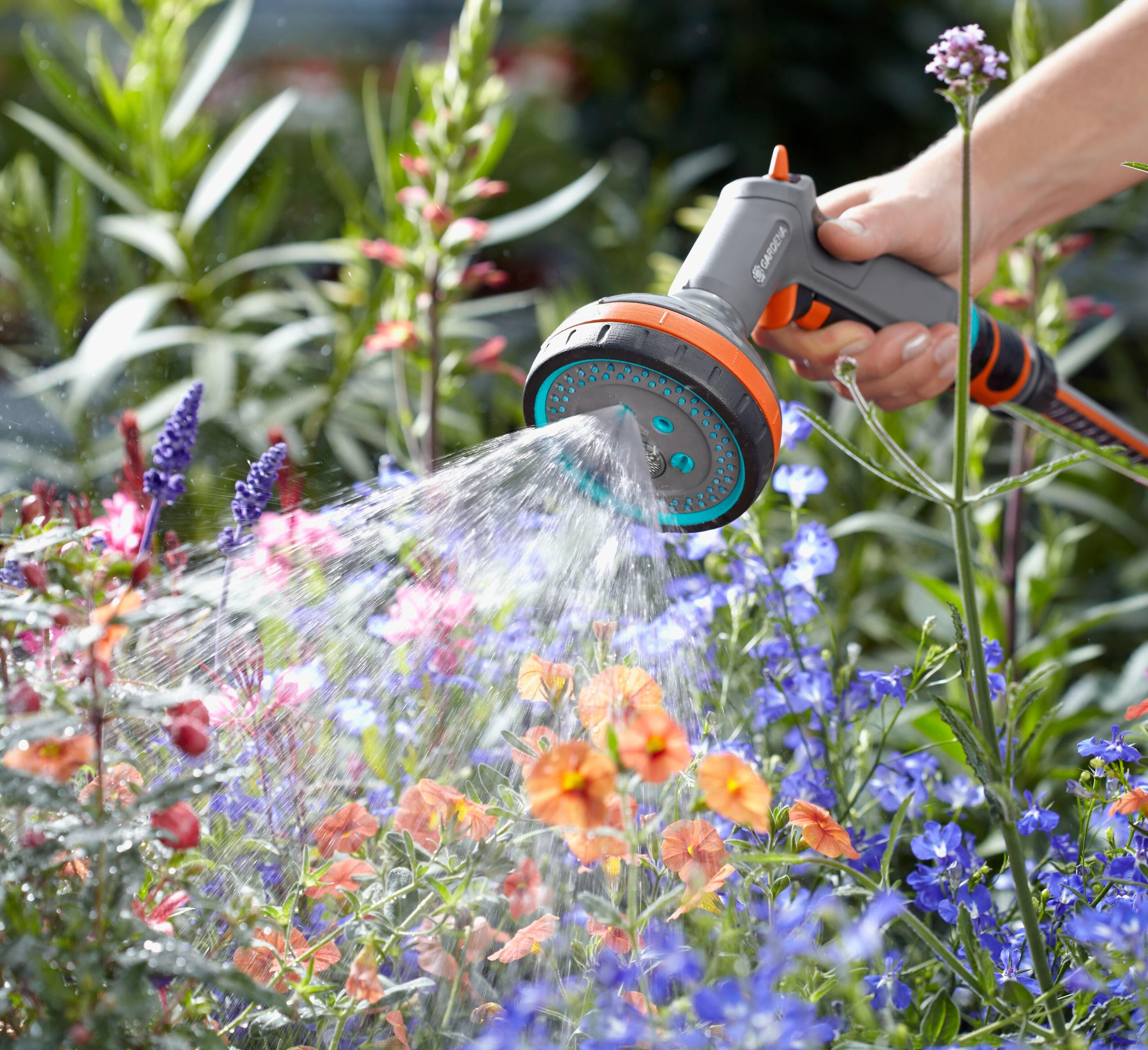 Pistolet d'arrosage jet pluie, aéré, concentré, de brume et plat GARDENA Comfort - 6
