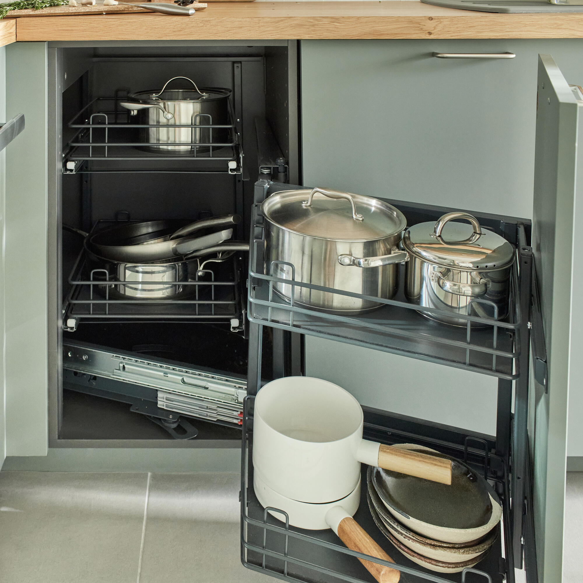 Porta de cozinha Delinia Viena 45X77 cm verde mate - 20