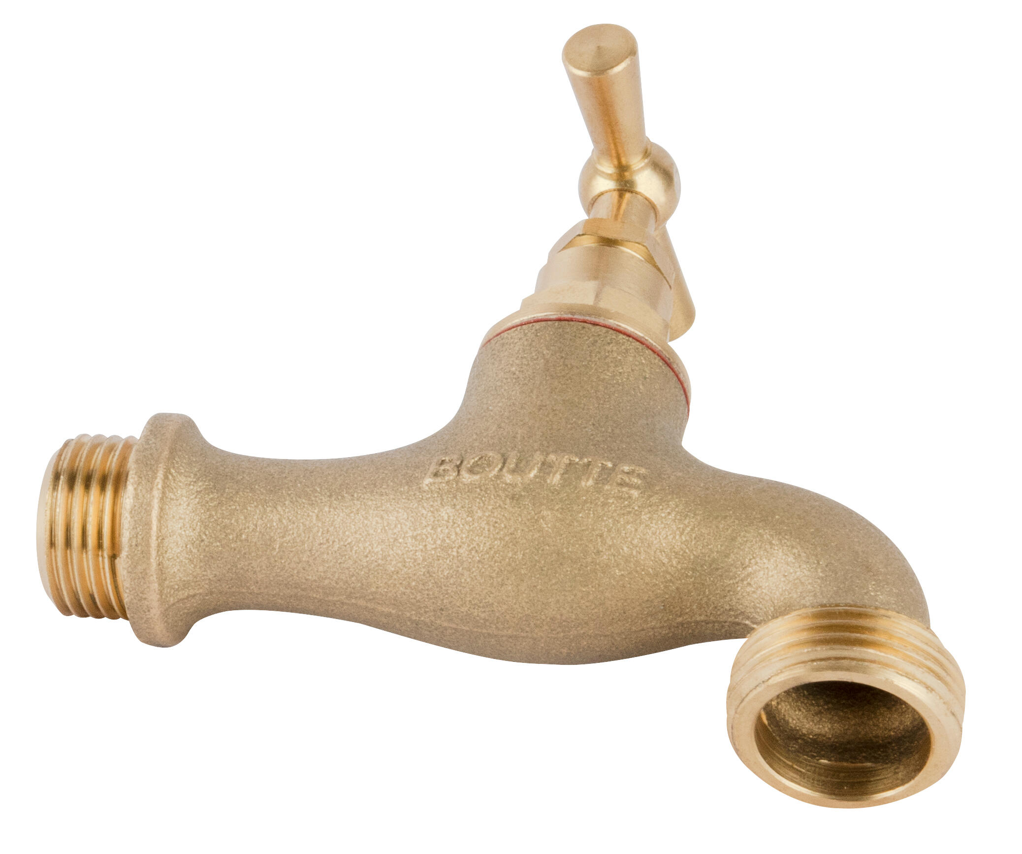 Robinet à clapet sans raccord au nez de jardin mâle 15x21-15x21 BOUTTE  - 3
