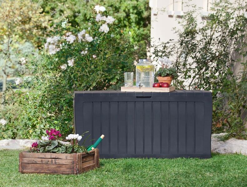 Arcón de resina para exterior NATERIAL 228384 116.7 x 57 x 45 cm y capacidad de 270 L - 9