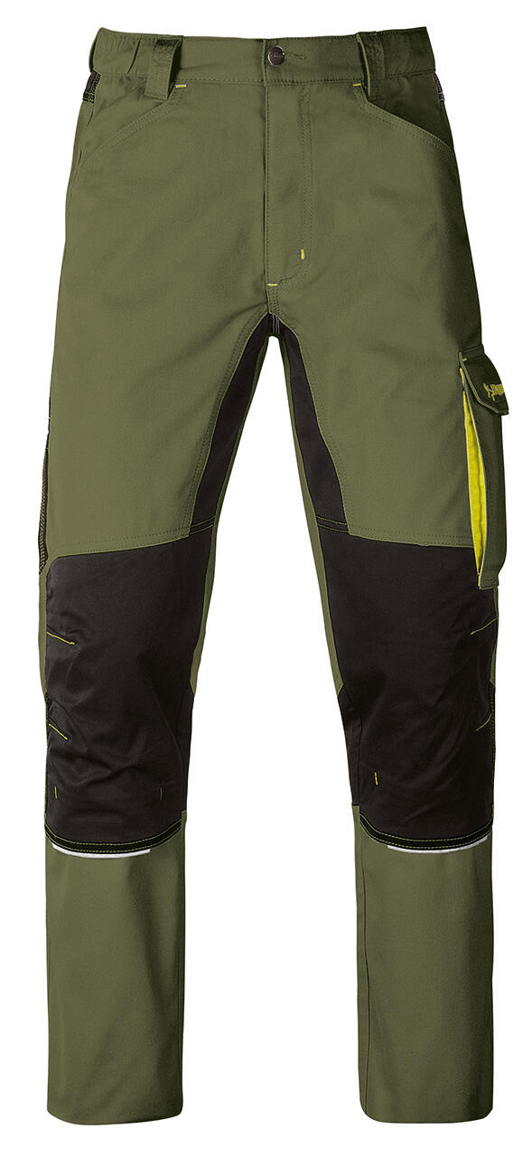 Pantalon de travail Vert olive/Noir T.M KAVIR - KAPRIOL